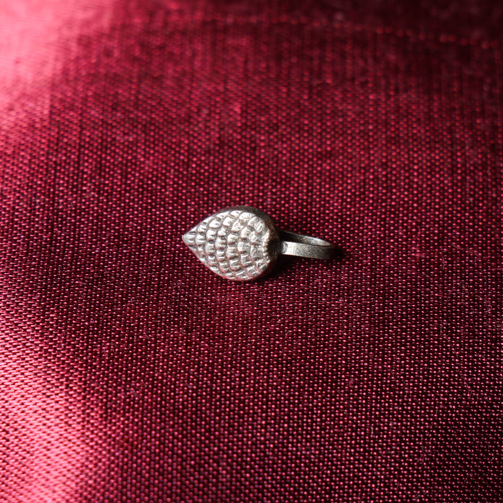 HAVELI CHRONICLES Antique Padma Sterling Silver Nose Clip-On