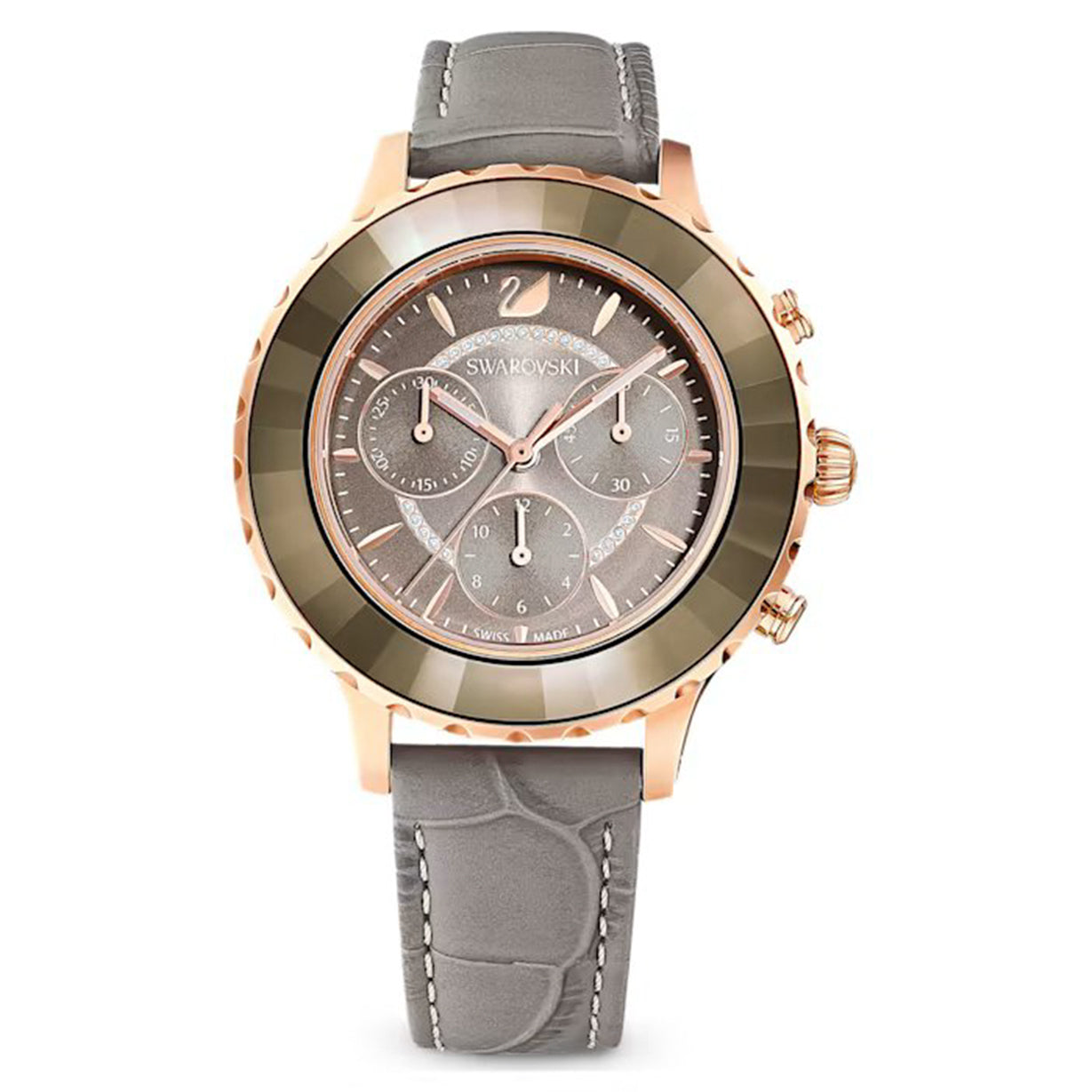 Swarovski Octea Lux Chrono Grey Dial Women 39.5mm - view 4