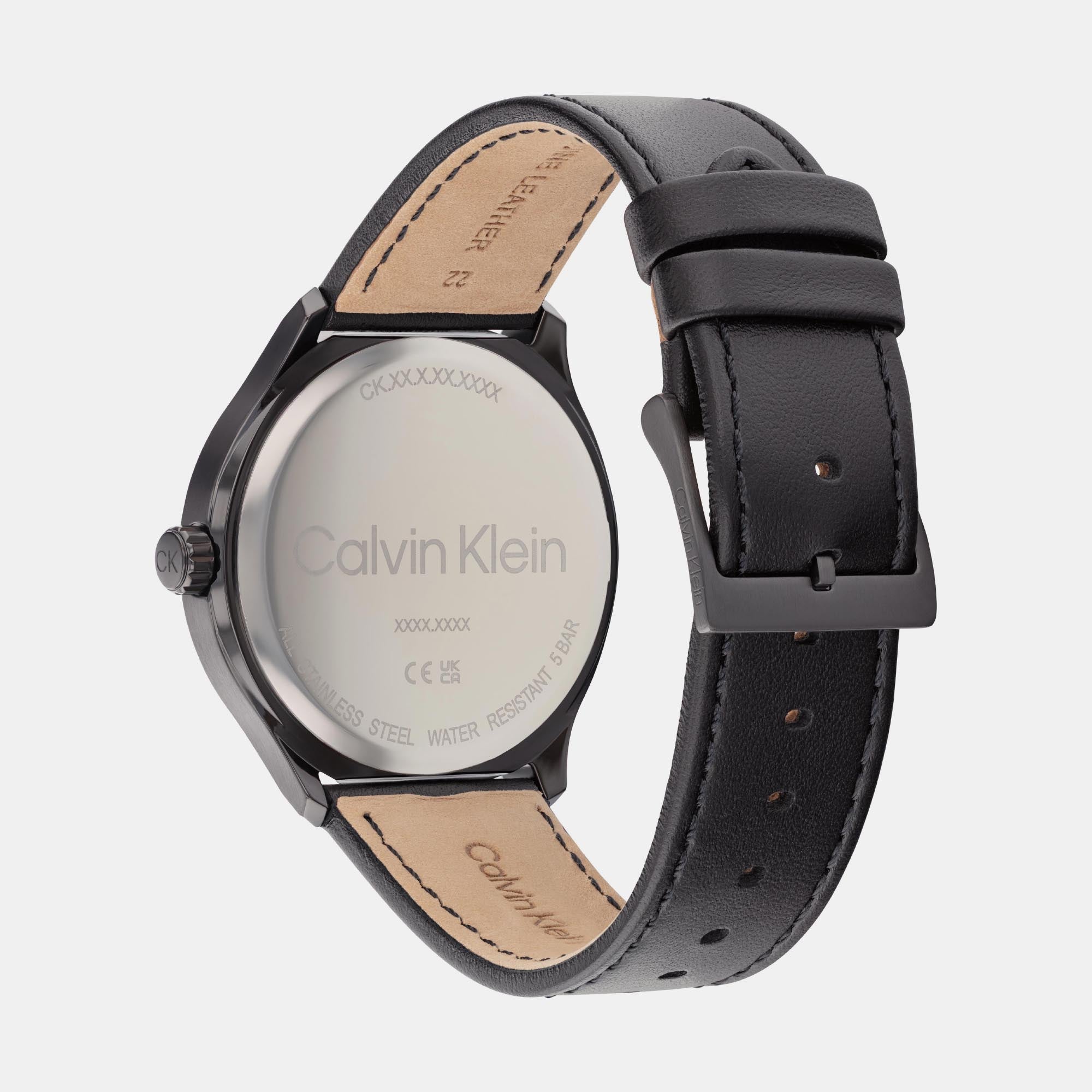 Calvin Klein Define Men Quartz Grey Dial Analog Leather Watch 25200355 - view 2