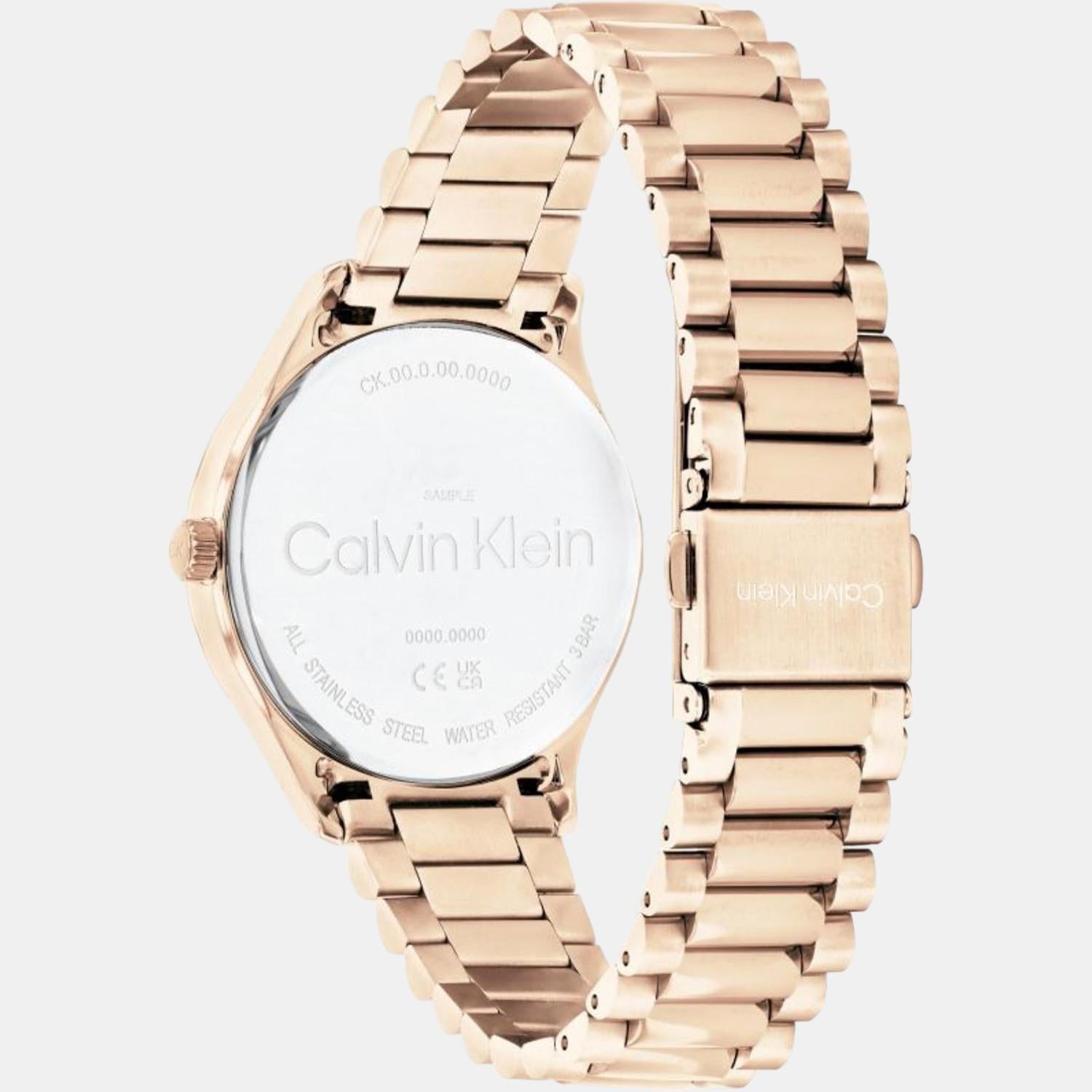 Calvin Klein Ck Iconic Unisex Quartz Brown Dial Analog Stainless Steel Watch 25200169 - view 2