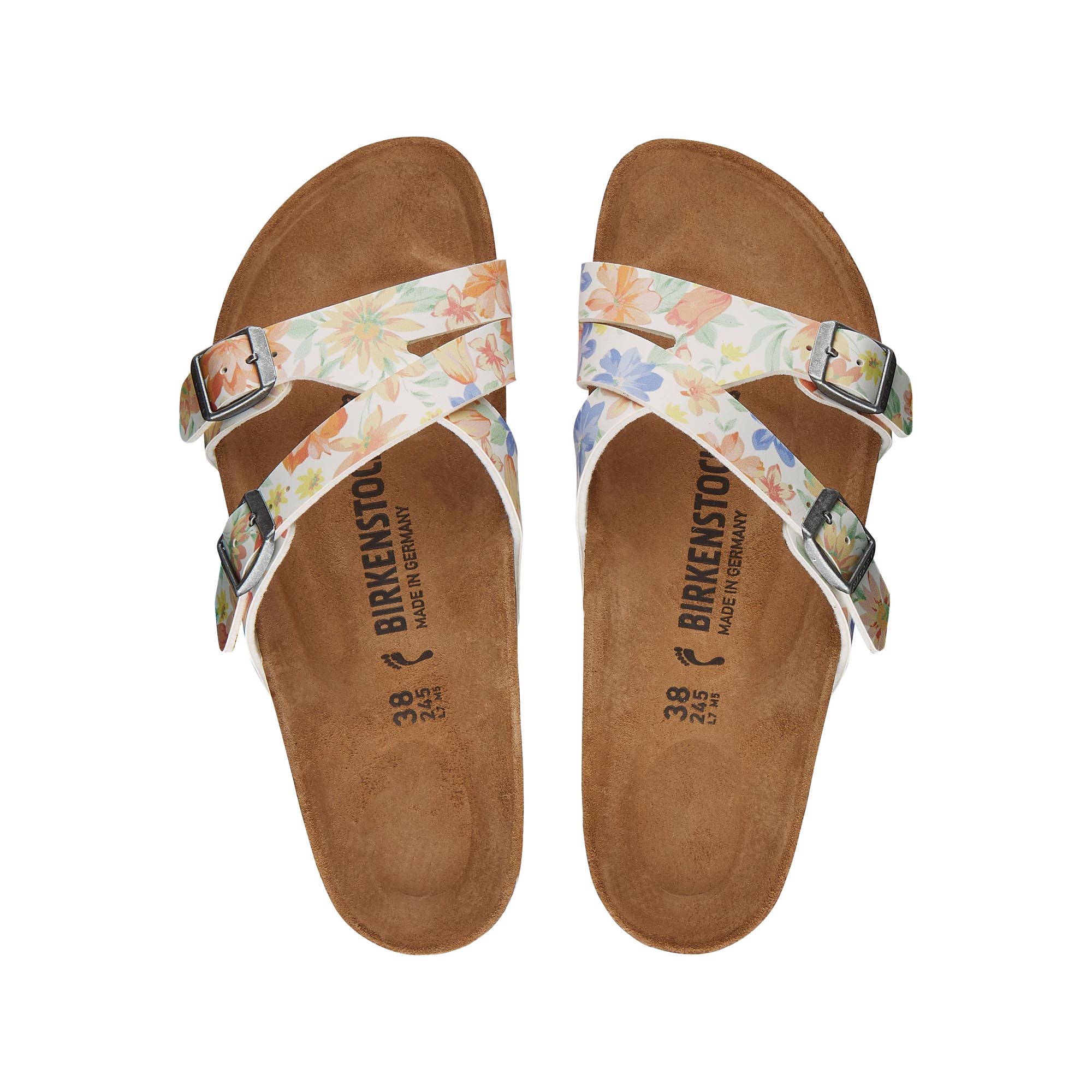 Birkenstock Yao Birko-Flor – White White/Supernatural Flowers