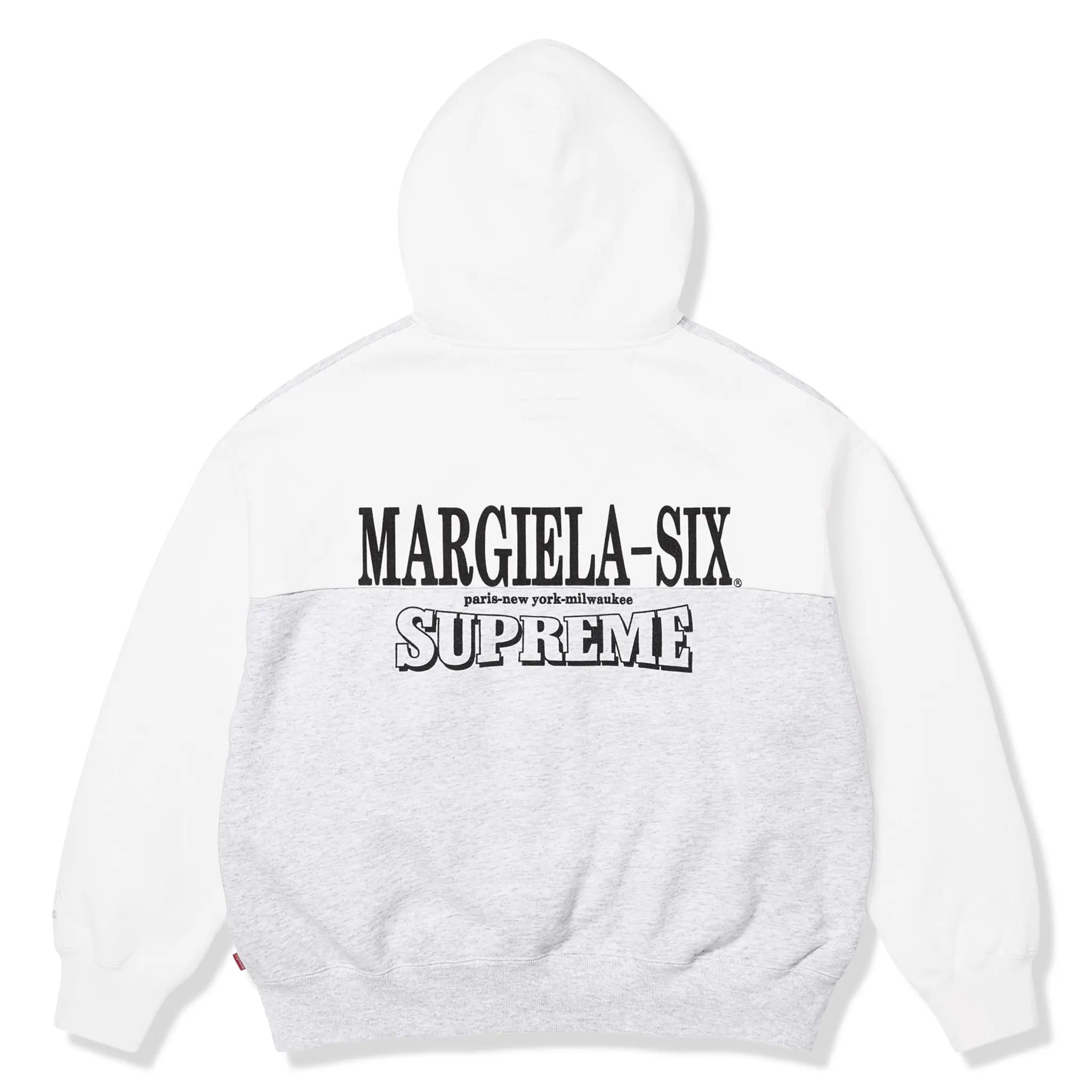 Supreme x MM6 Maison Margiela Eagle Ash Grey Zip-Up Hoodie - view 2