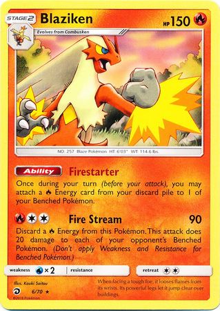 Pokémon Blaziken - 6/70 - Non-Holo Theme Deck Exclusive [Non-Holo]