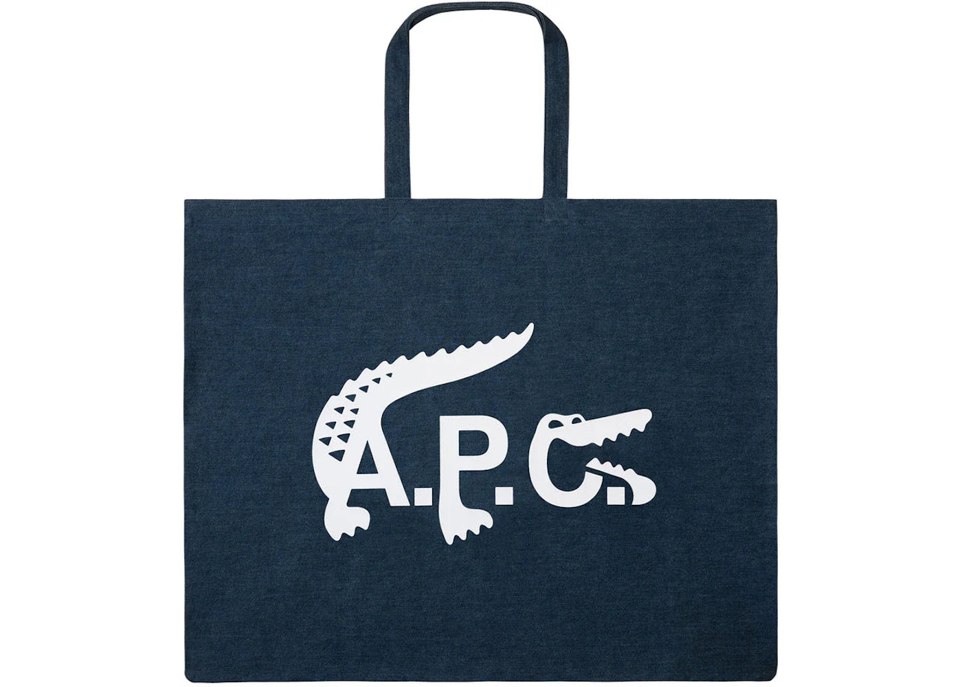 P c x – A.P.C. x Lacoste XXL Shopping Bag Indigo