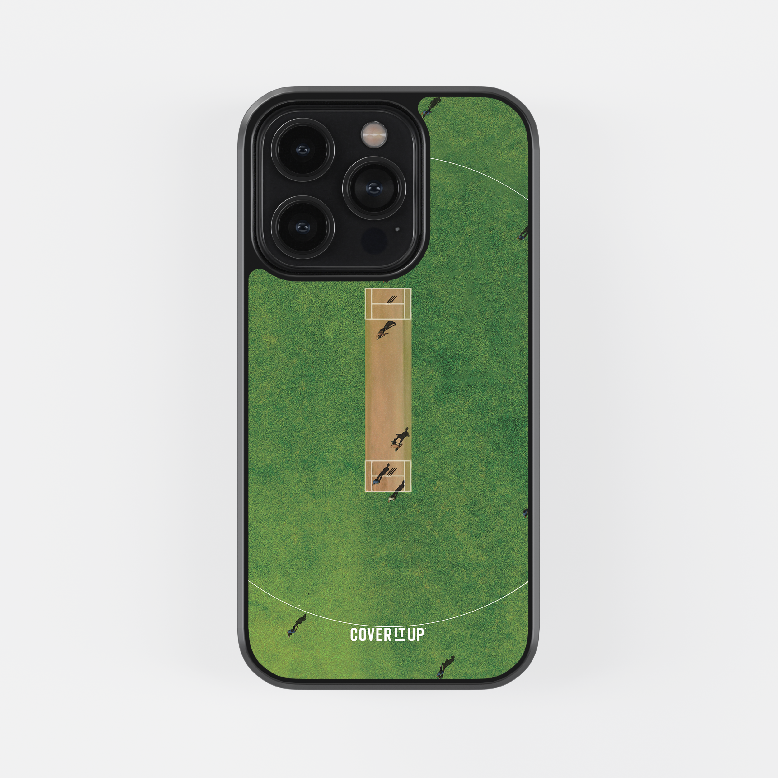 Design Phone Cases Cricket Pitch Glass Case