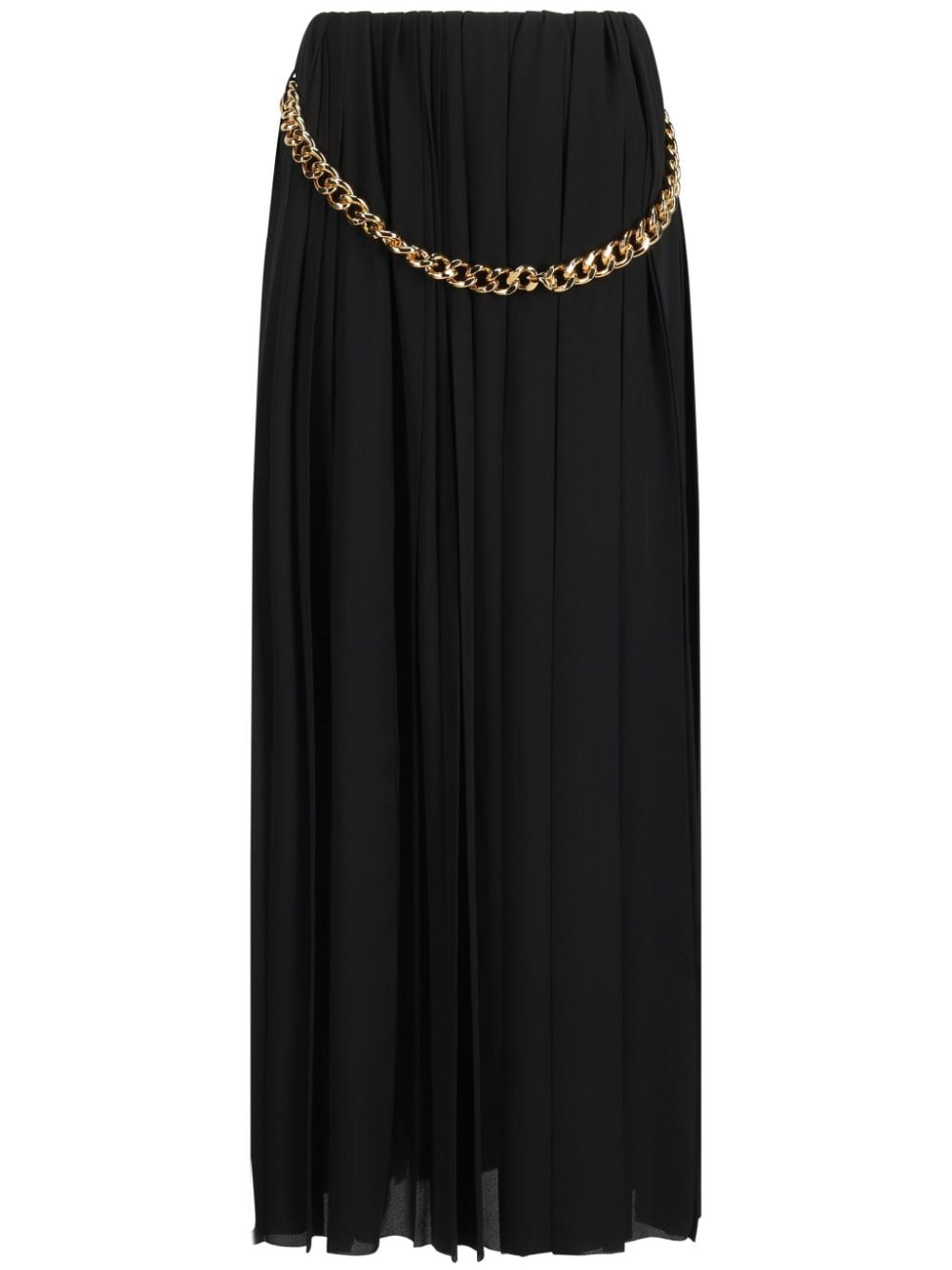 Balenciaga Chain-detail pleated skirt – Polyester 100%
