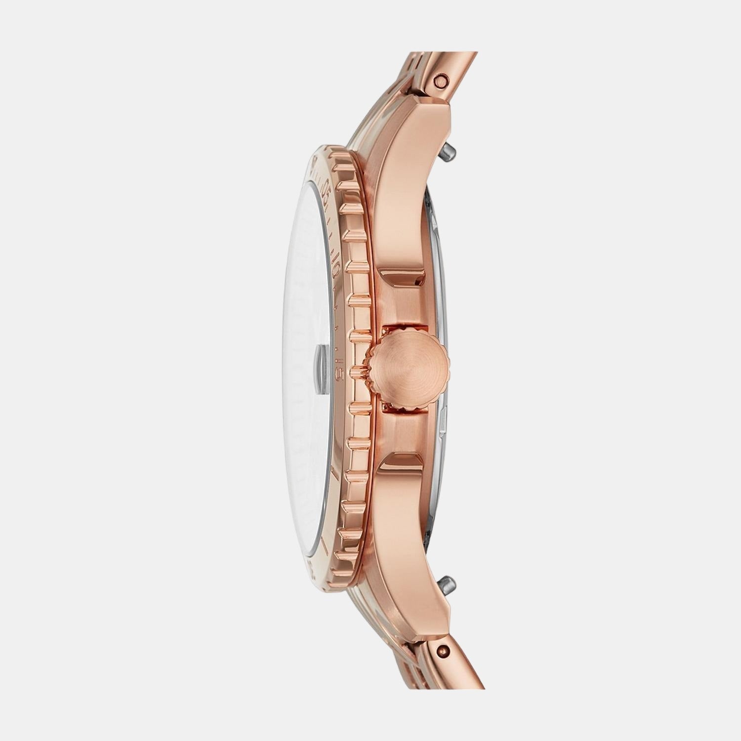Fossil Fb-01 Women Quartz Rose Gold Dial Analog Stainless Steel Watch ES4748 - view 2