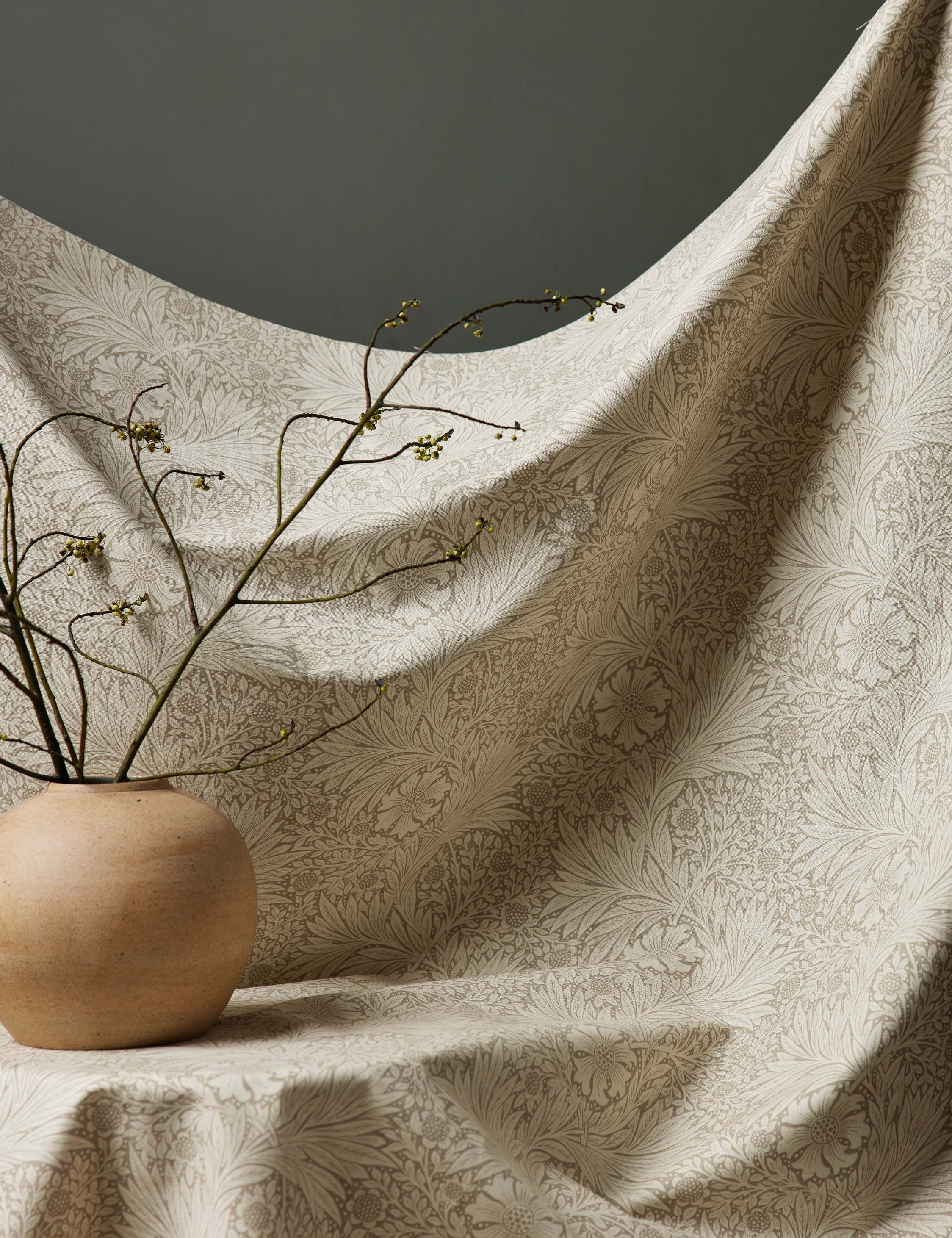 Lulu and Georgia Marigold Linen Blend Fabric by Morris & Co. - view 2