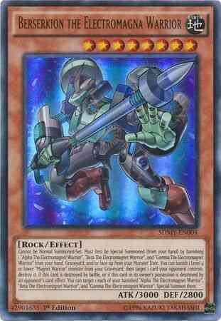 Yu-Gi-Oh! Berserkion the Electromagna Warrior - SDMY-EN004 - Ultra Rare - 1st Edition