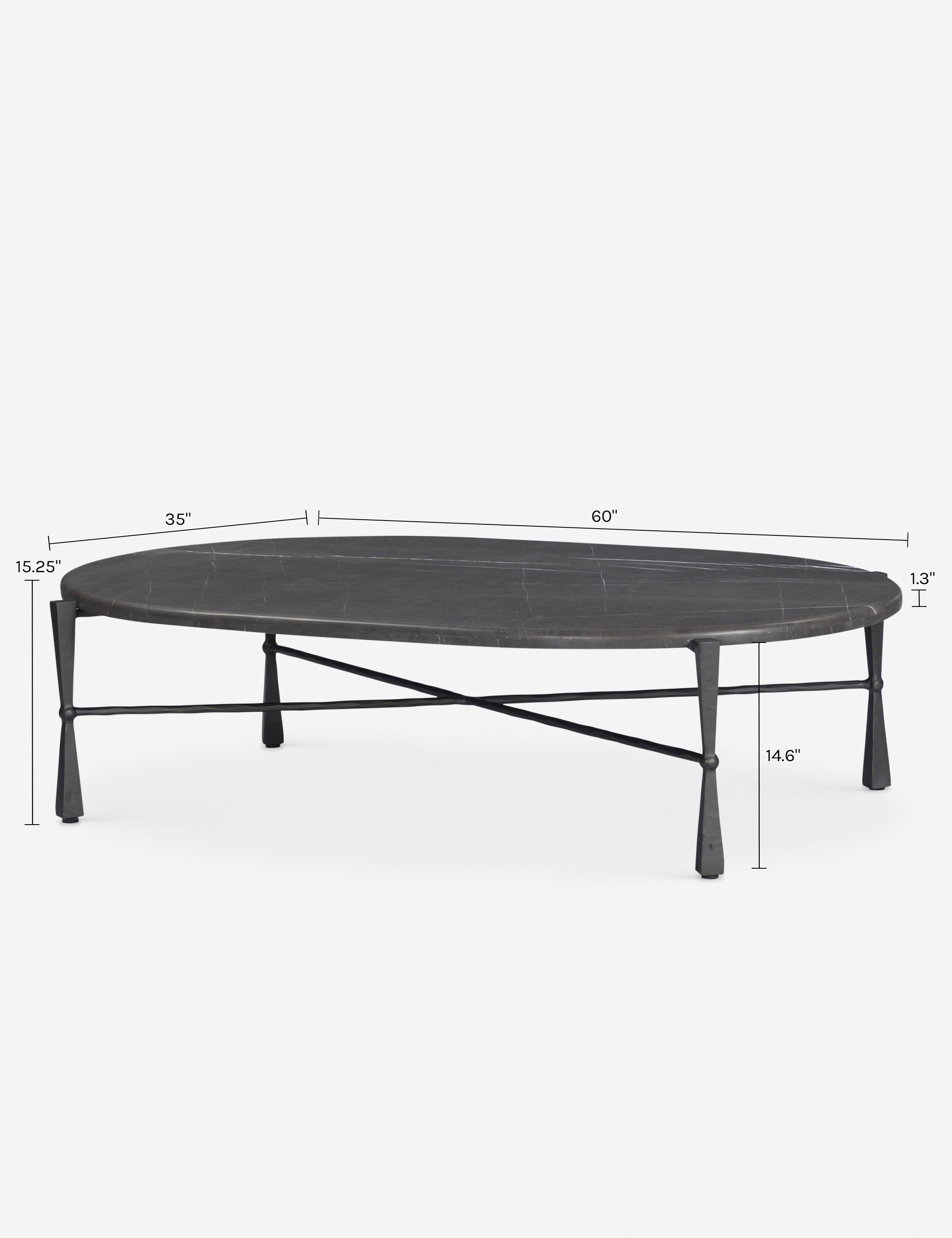 Lulu and Georgia Samarie Coffee Table – Grey Marble - view 12
