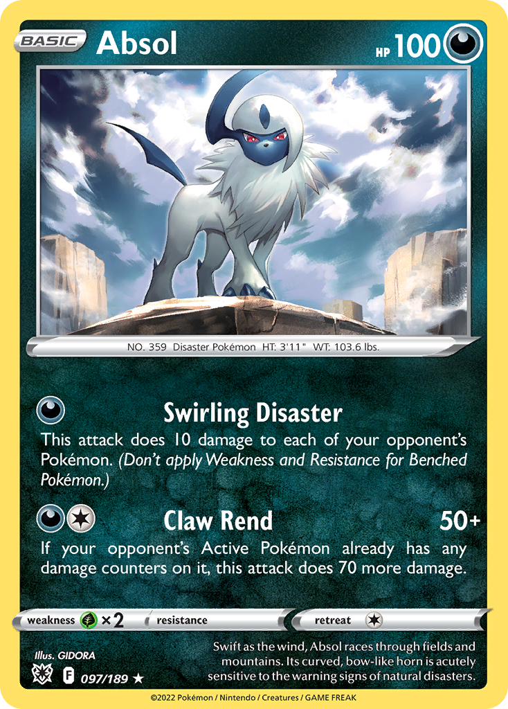 Rare holo swsh10-097 – Pokémon Absol - 097/189 - Rare Holo [swsh10-097] [Reverse Holo] - Absol - 097/189 - Rare Holo