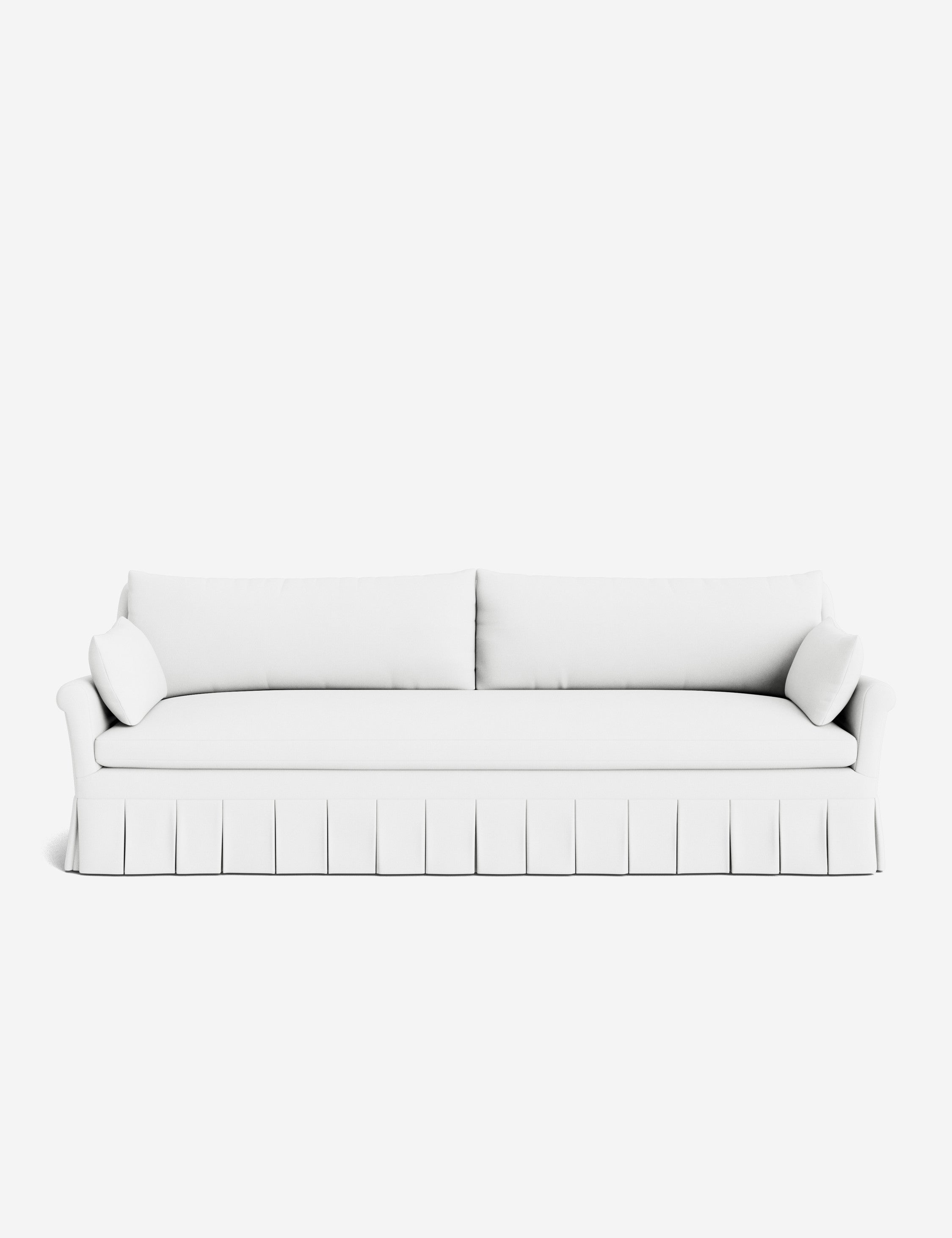 Lulu and Georgia Portola Rolled Arm Pleated Sofa - view 120