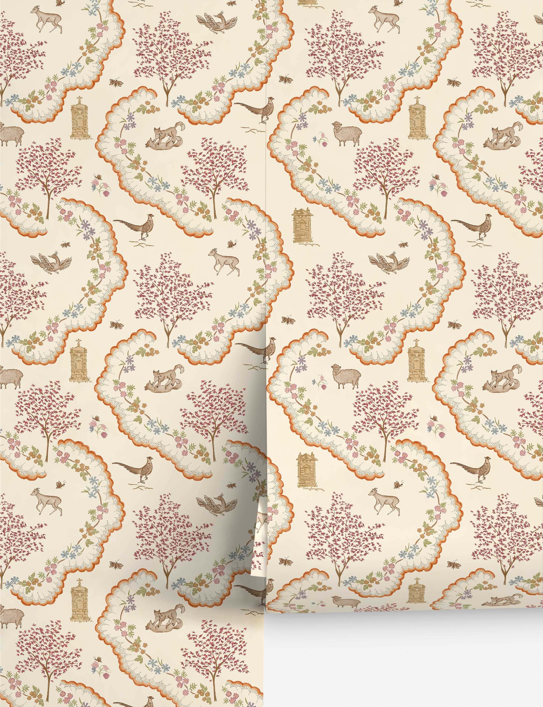 Lulu and Georgia Wildflower Meadow Wallpaper by Sanderson - view 2