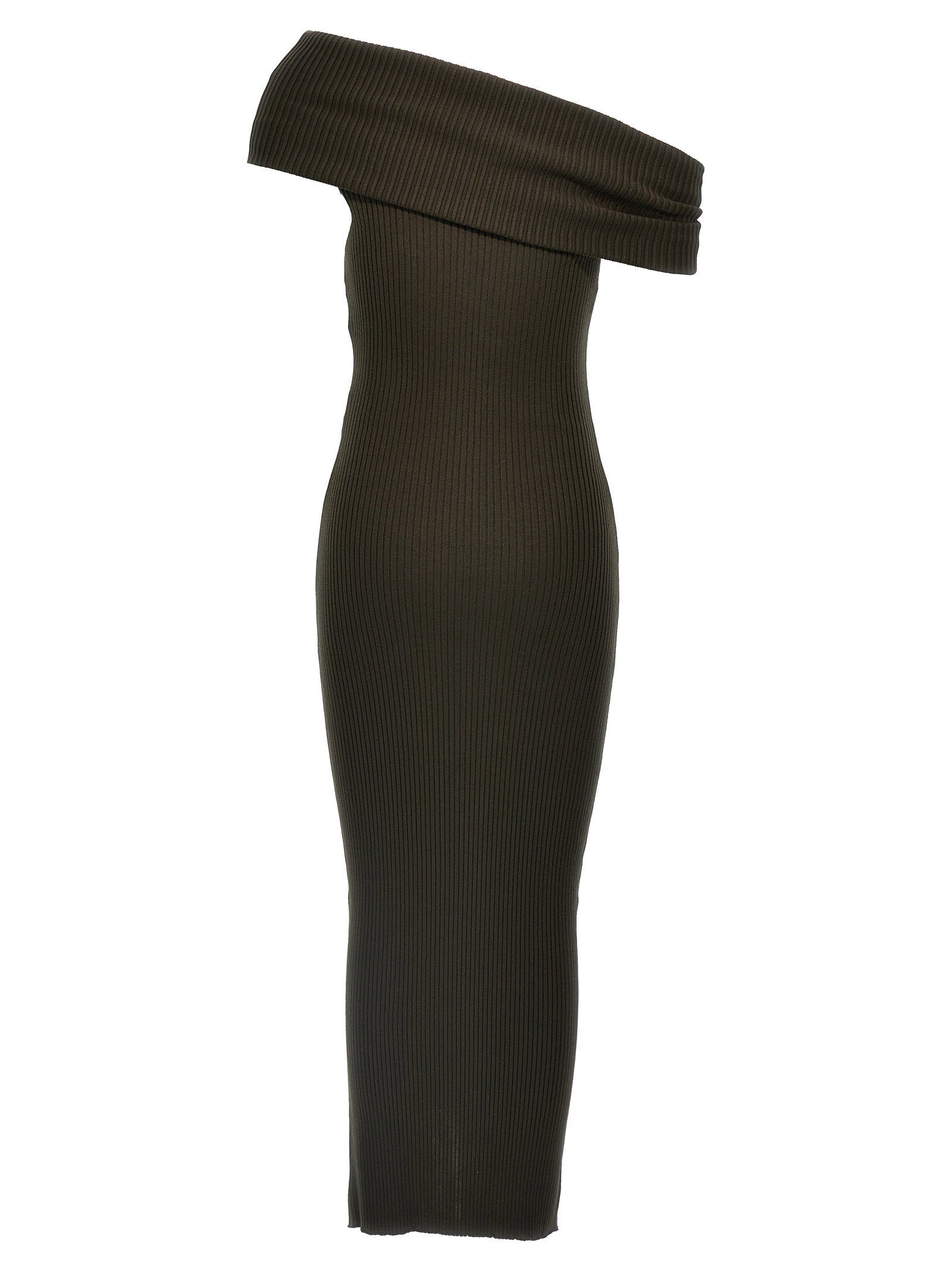 Courreges Twist Rib Knit Long Dress - view 2