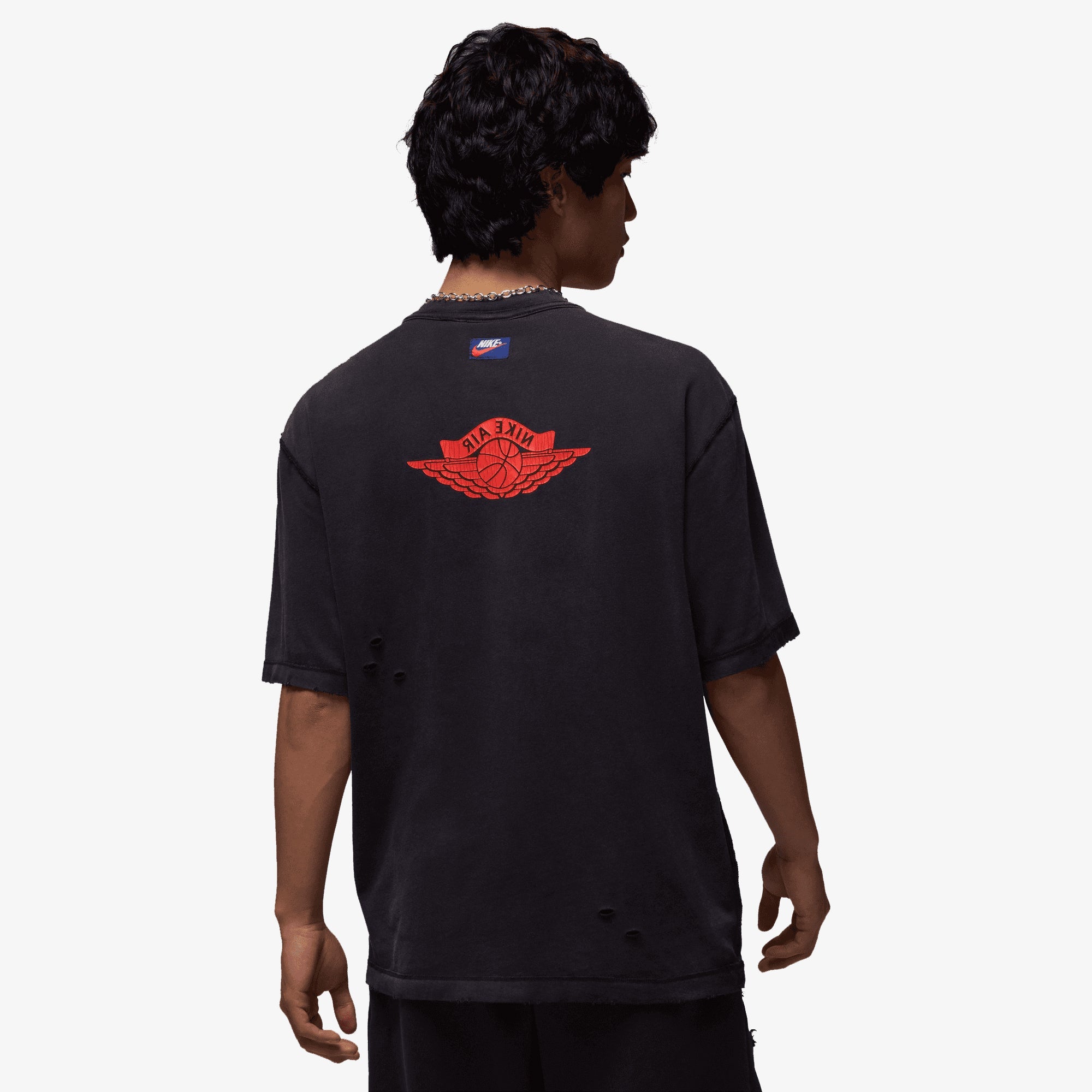 Jordan | RARE AIR T-SHIRT { BLACK/CHILE RED - view 2
