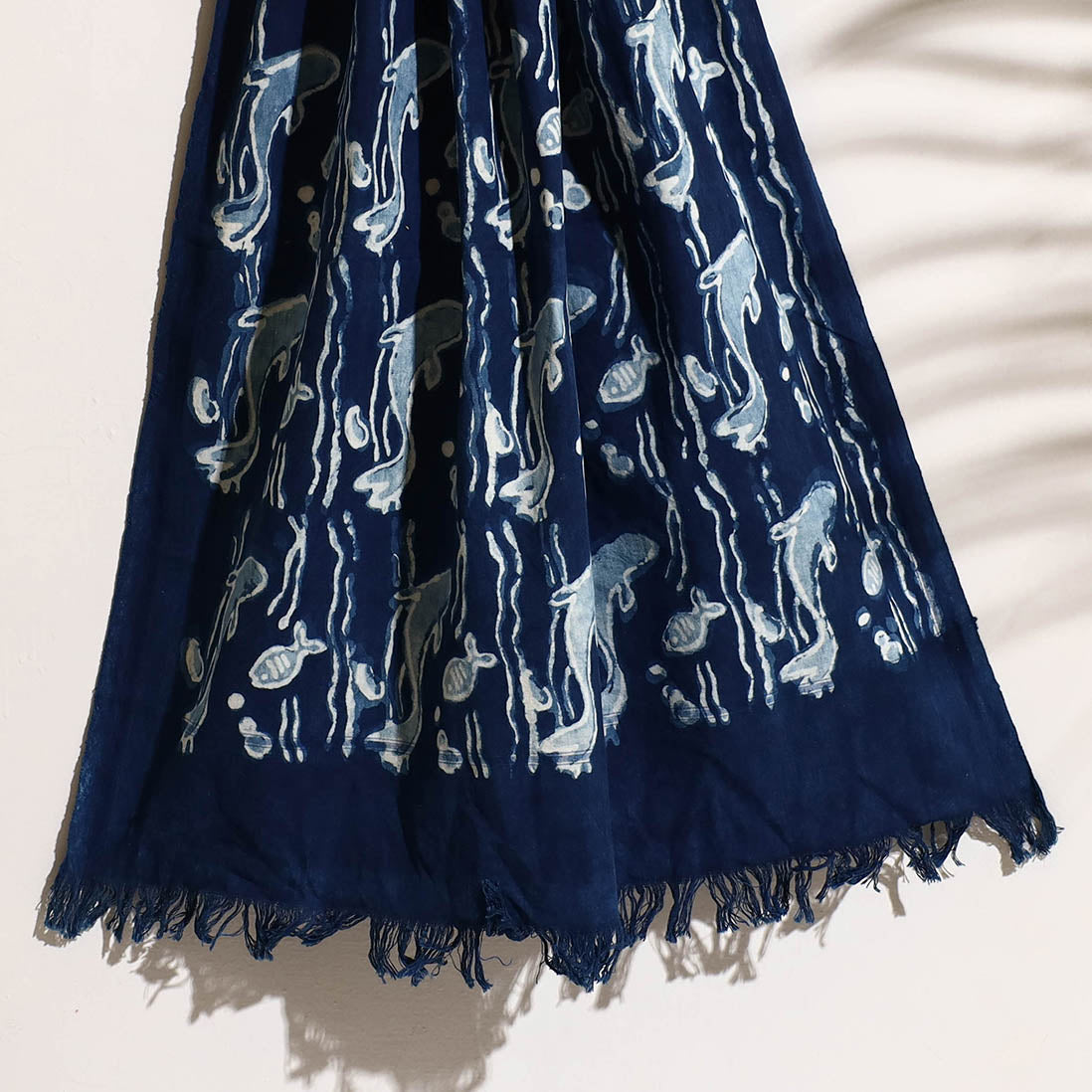 BINDAAS UNLIMITED Blue - Bindaas Block Printed Handloom Cotton Towel - view 2