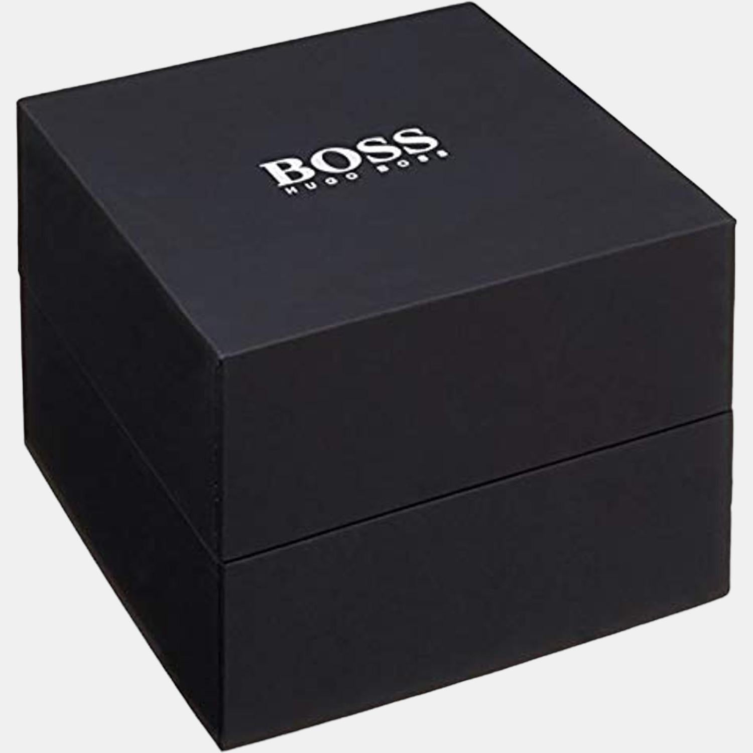 Boss Confidence Men Quartz Black Dial Analog Leather Watch 1513790 - view 6