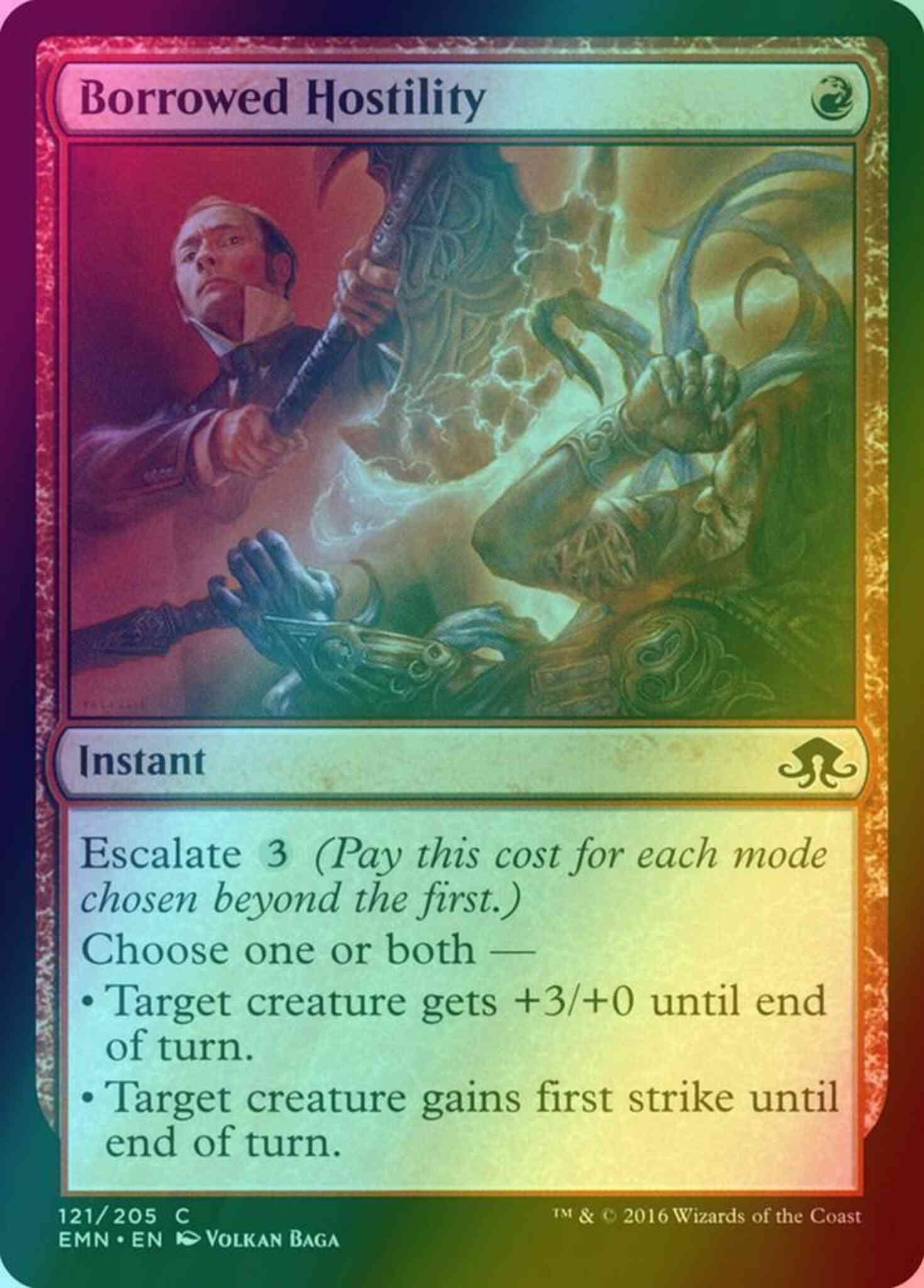 Borrowed hostility 121 – Magic Borrowed Hostility [121] [Eldritch Moon] [Foil]