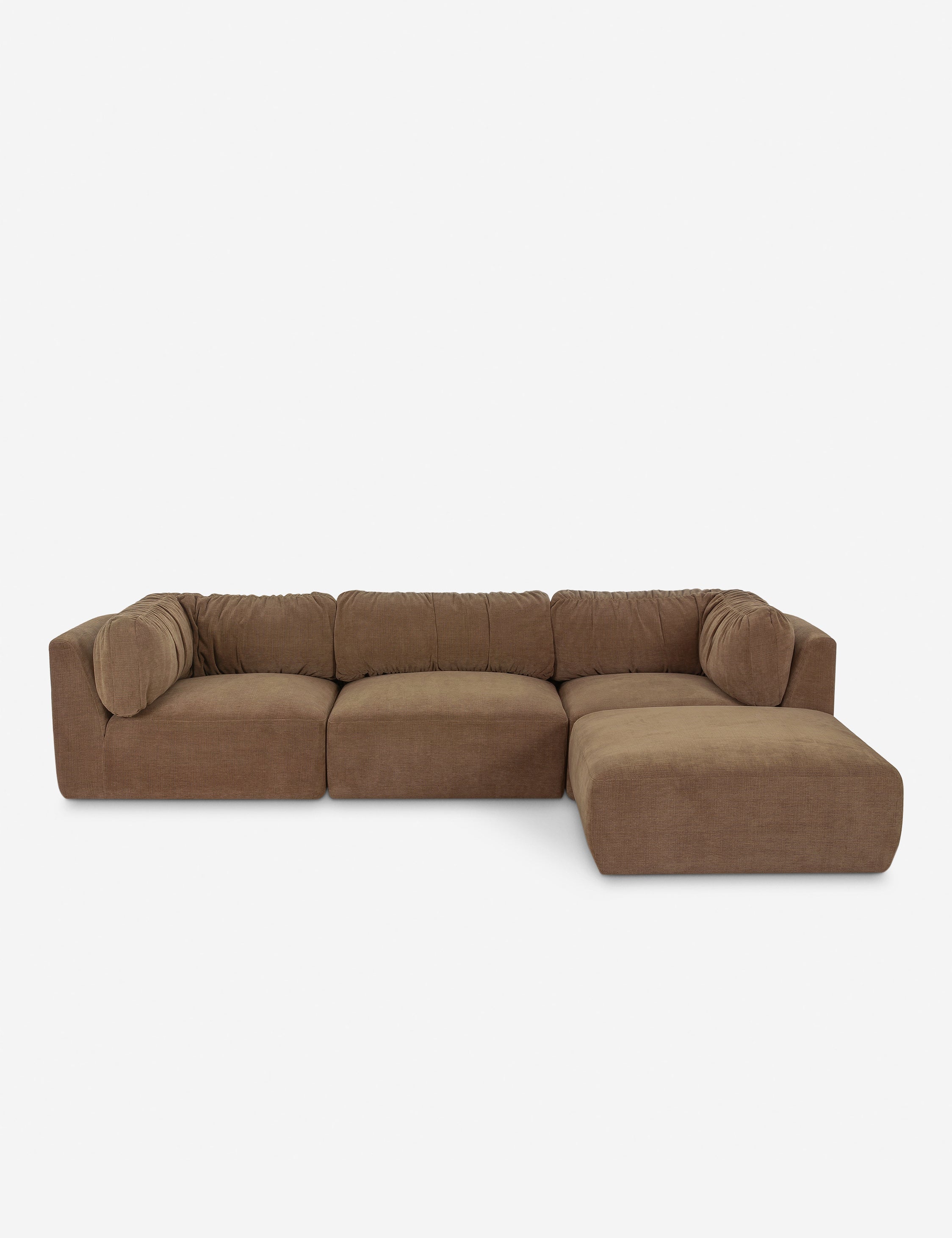 Lulu and Georgia Marona Modular 4-Piece Chaise Sectional Sofa