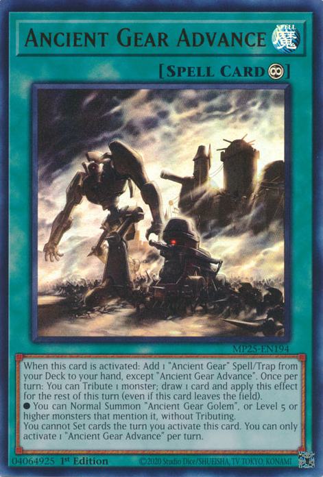 Yu-Gi-Oh! Ancient Gear Advance - MP25-EN194 - Ultra Rare - 1st Edition