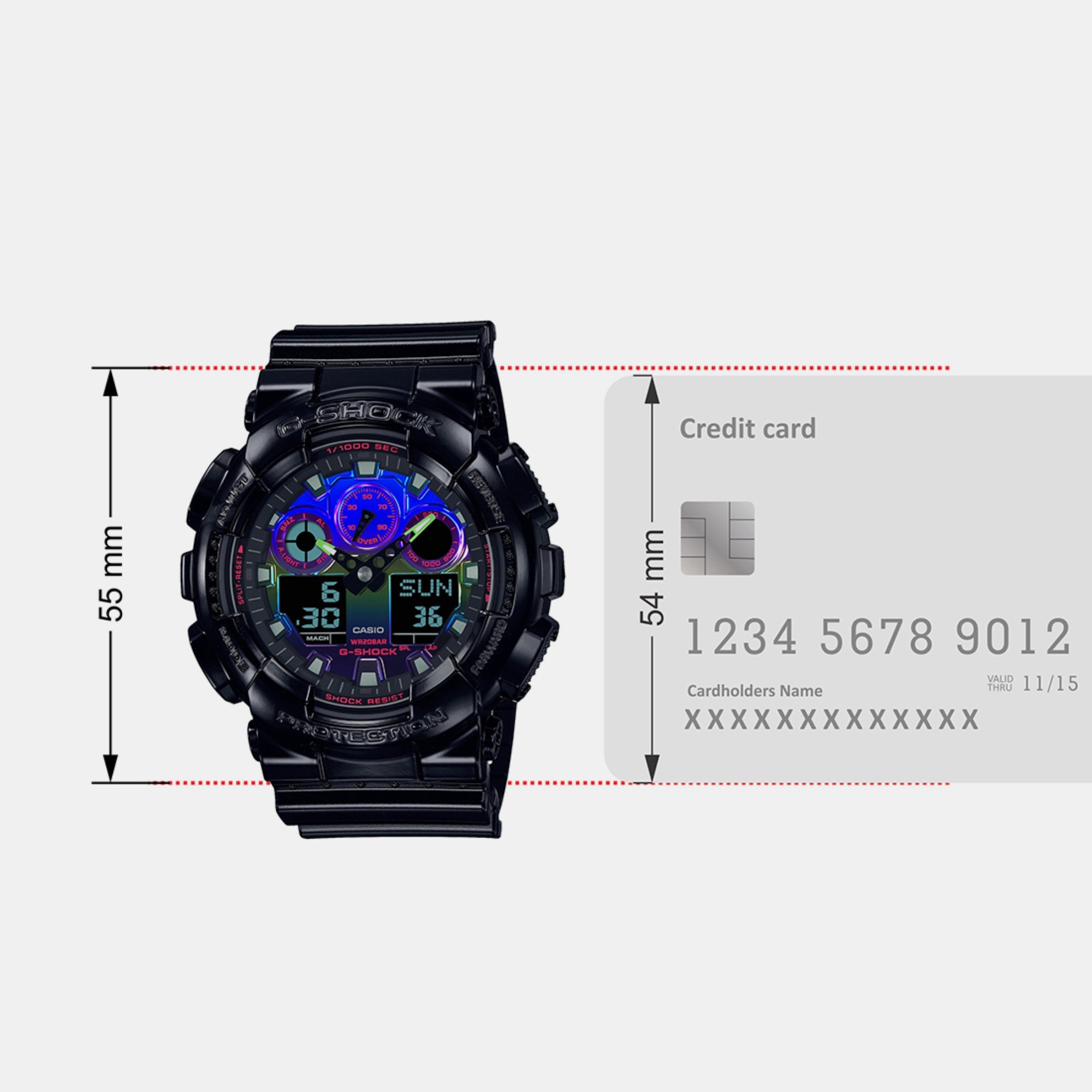 Casio G-Shock Men Quartz Black Dial Analog-Digital Resin Watch G1365 - view 7