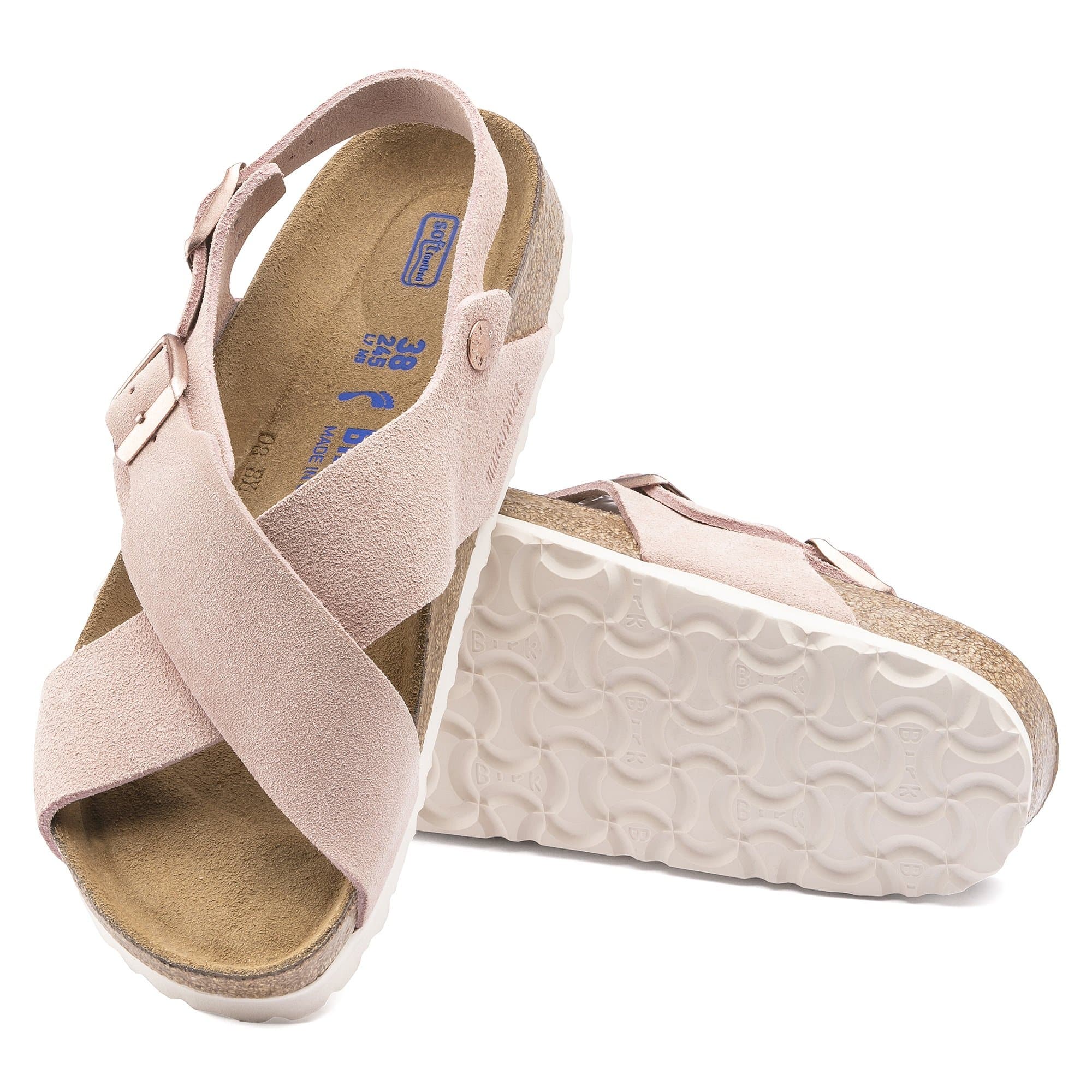 Birkenstock Tulum Soft Footbed Suede Leather – Pink Pink/Light Rose - view 2
