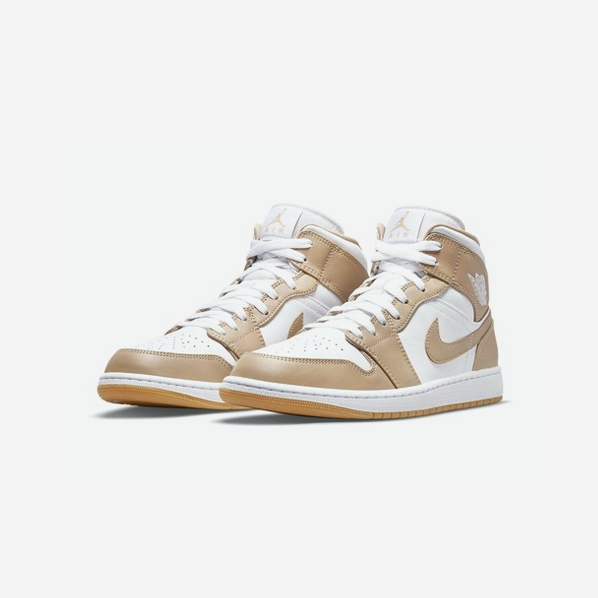Nike Air Jordan 1 Mid Tan Gum - view 2