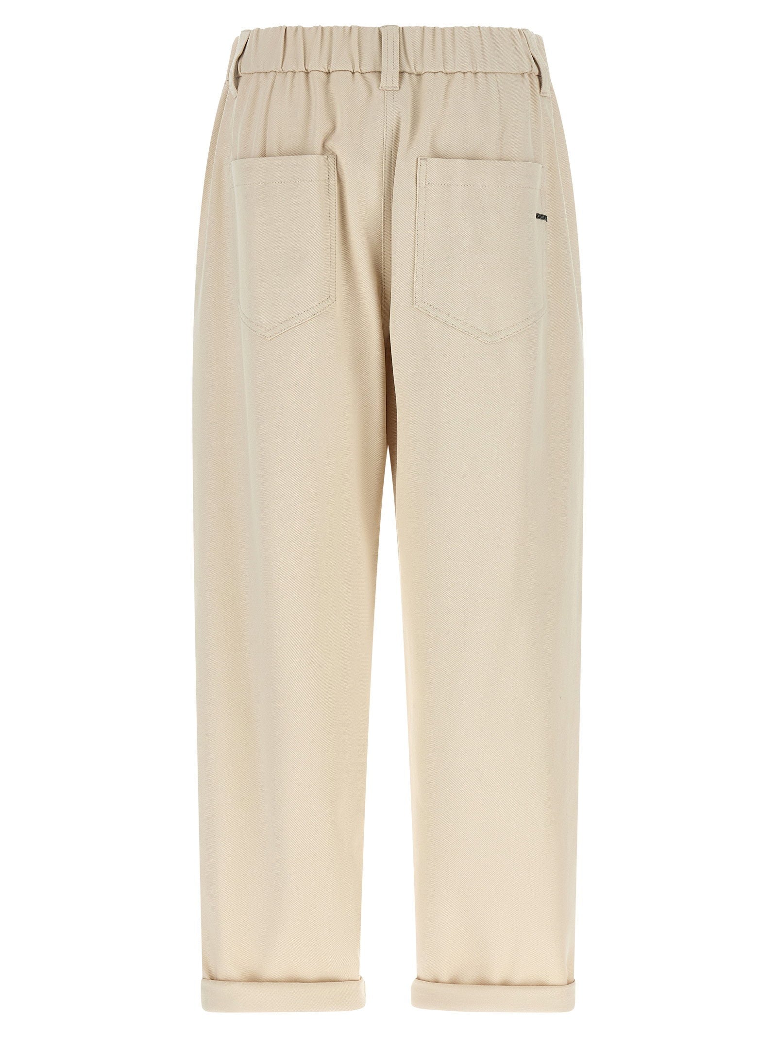 Brunello Cucinelli Baggy Pull-on Pants – 97% cotton, 3% elastane - view 2