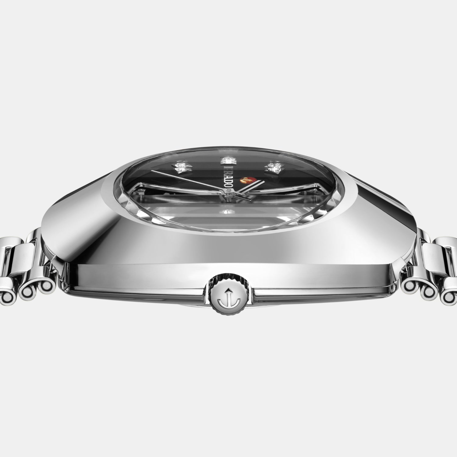 Rado Diastar Men Automatic Black Dial Analog Stainless Steel Watch R12063103 - view 3