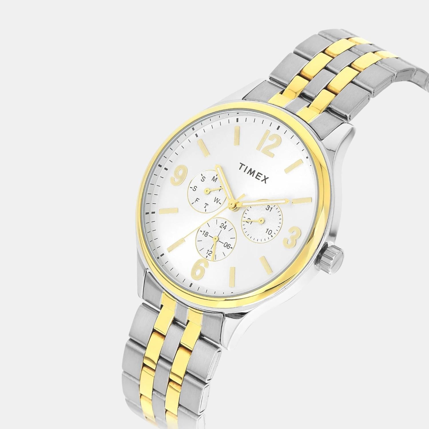 Timex Fashion Men Quartz Silver Dial Multi-Function Stainless Steel Watch TWEG18441 - view 2