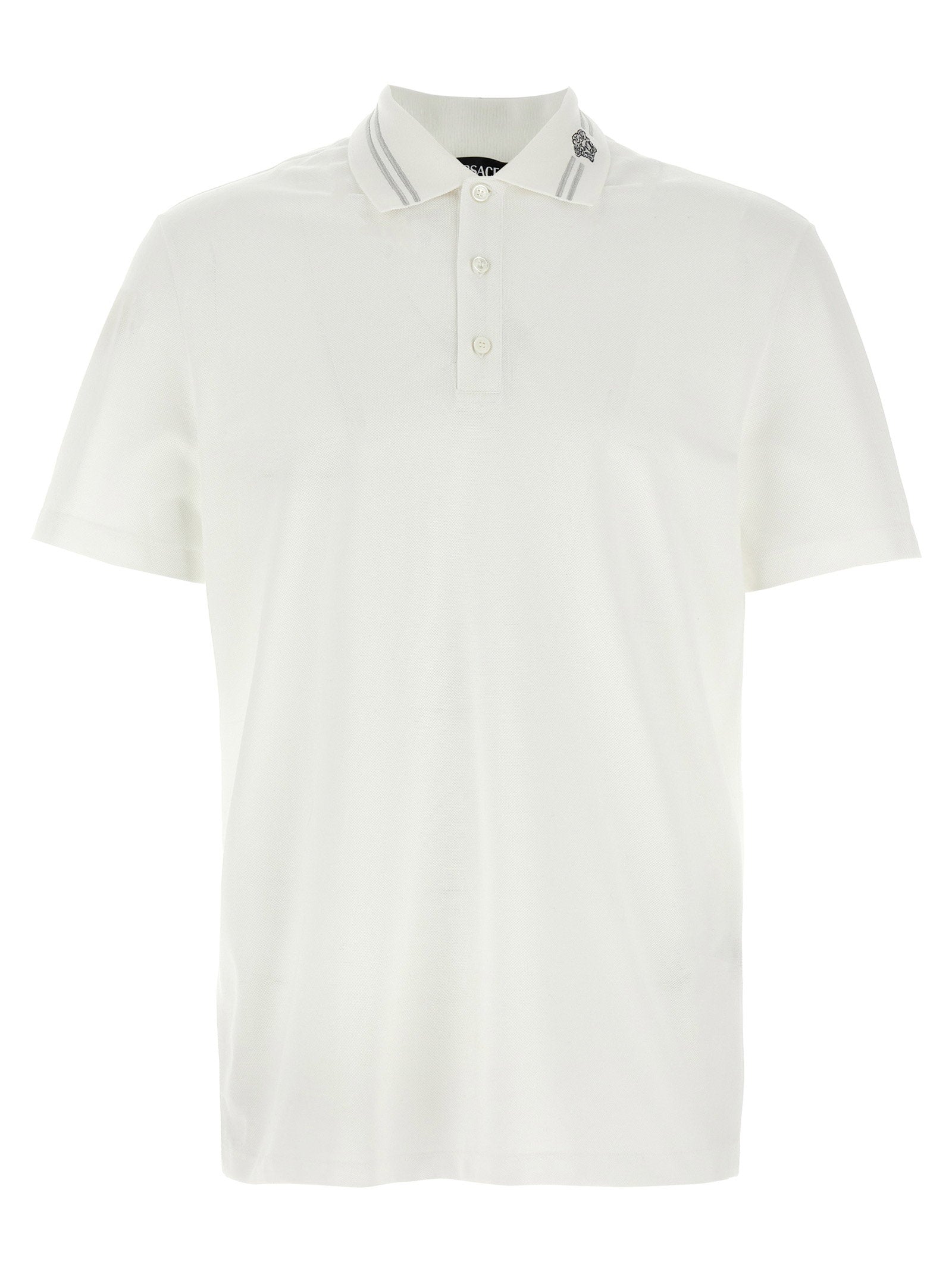 Versace Medusa Embroidery Polo Shirt – 100% cotton