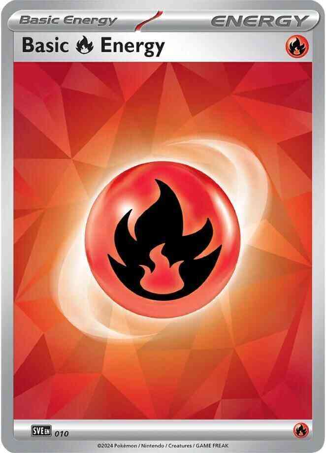 Pokémon Basic Fire Energy - 010 - Common [sve-010] [Non-Holo]