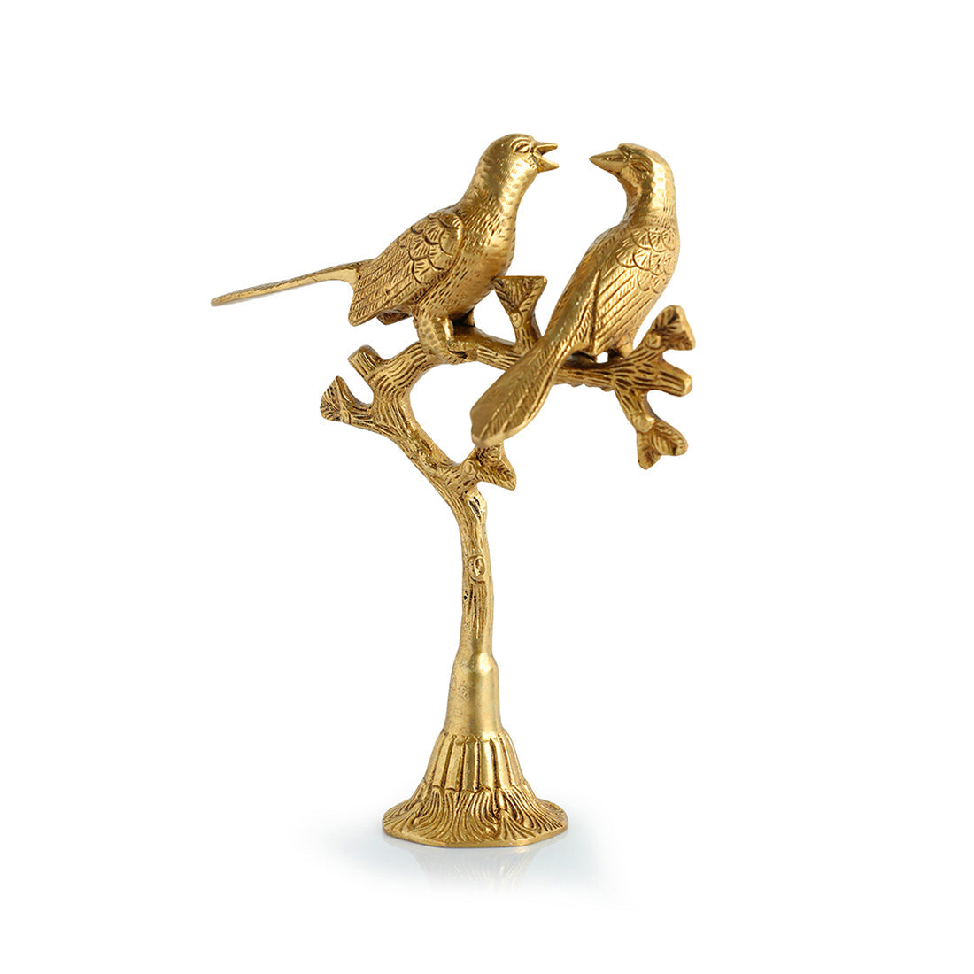 EXCLUSIVELANE 'Twin Bird' Carved Brass Showpiece (Hand-Etched, 1.0 Kg) - view 4