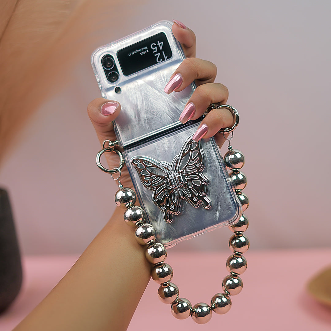 Peeperly Delicate Beauty Butterfly Case with Charm - Samsung - view 2