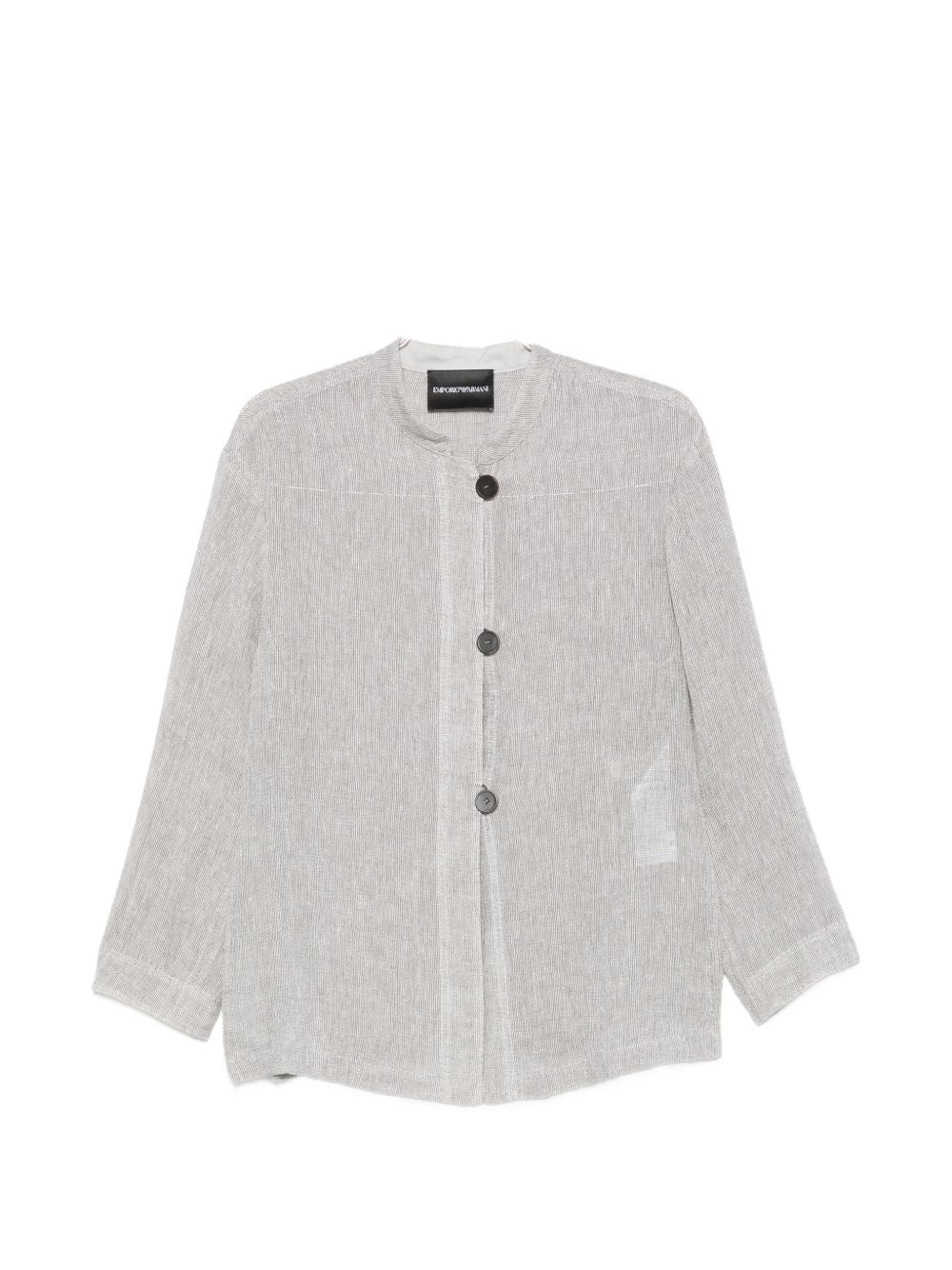 Emporio Armani Linen buttoned jacket – 7% Polyamide, 93% Linen