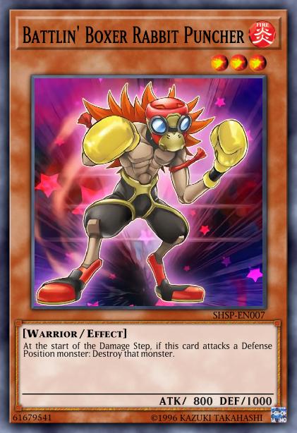 Yu-Gi-Oh! Battlin' Boxer Rabbit Puncher - SHSP-EN007 - Common - 1st Edition