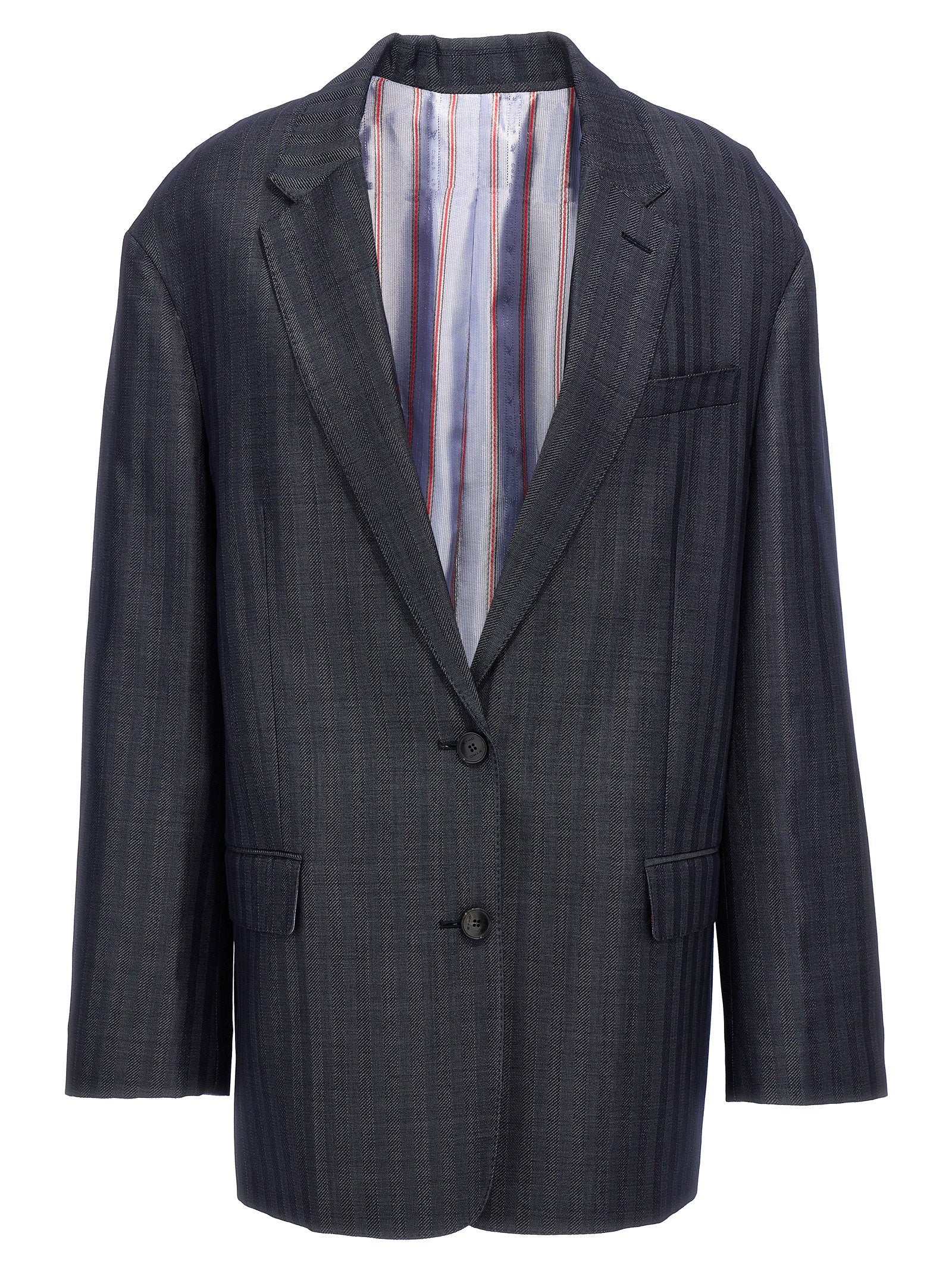 Etro Pegaso Single-breasted Blazer – 81% wool, 19% viscose