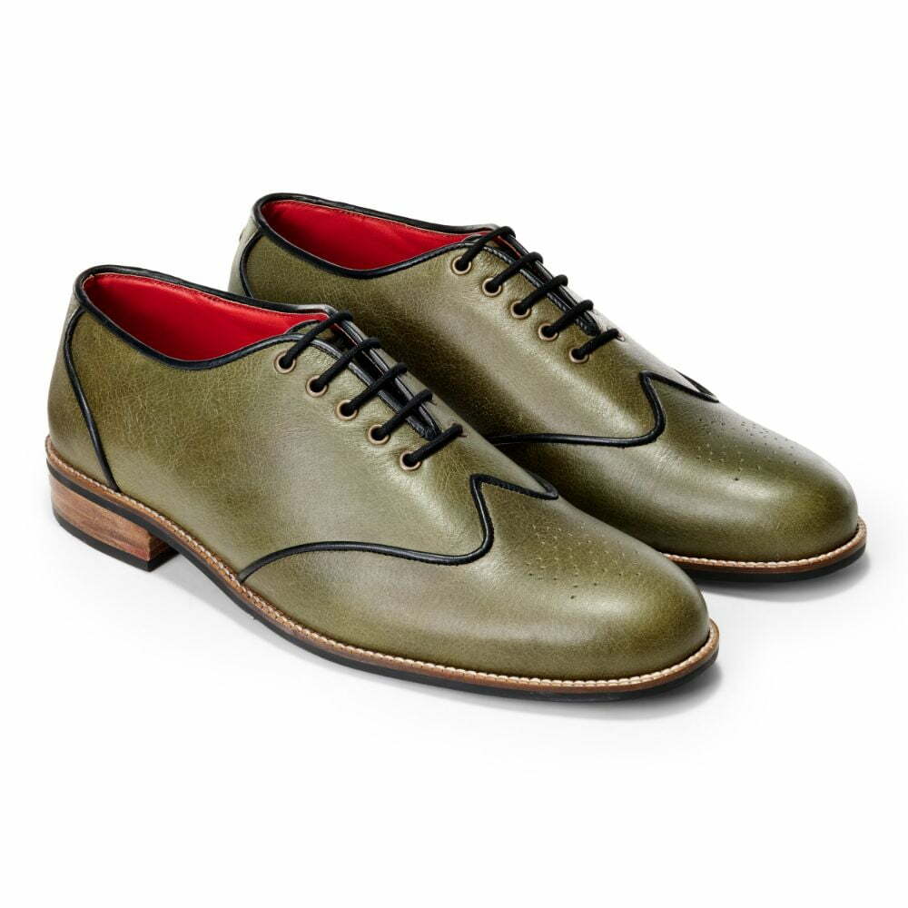 Banjaaran India Core Brogues Men – Olive