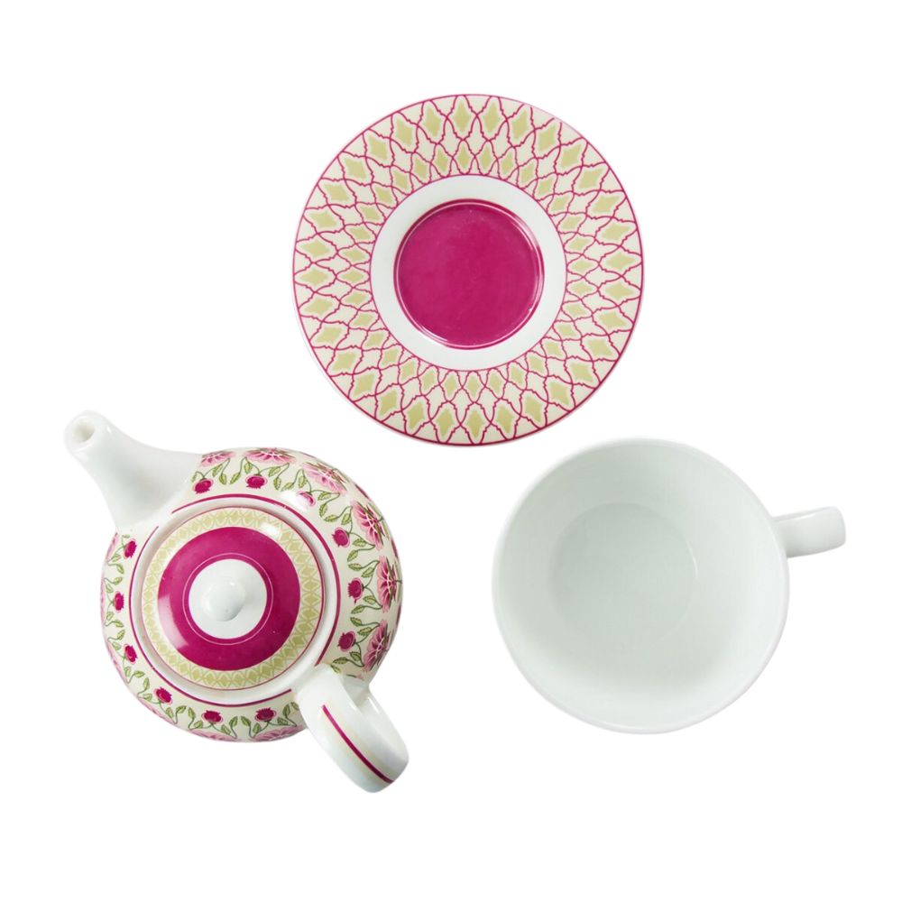 India Circus Rose Mallow Tea for One | Tea Set | Set of 3 Pcs - view 4