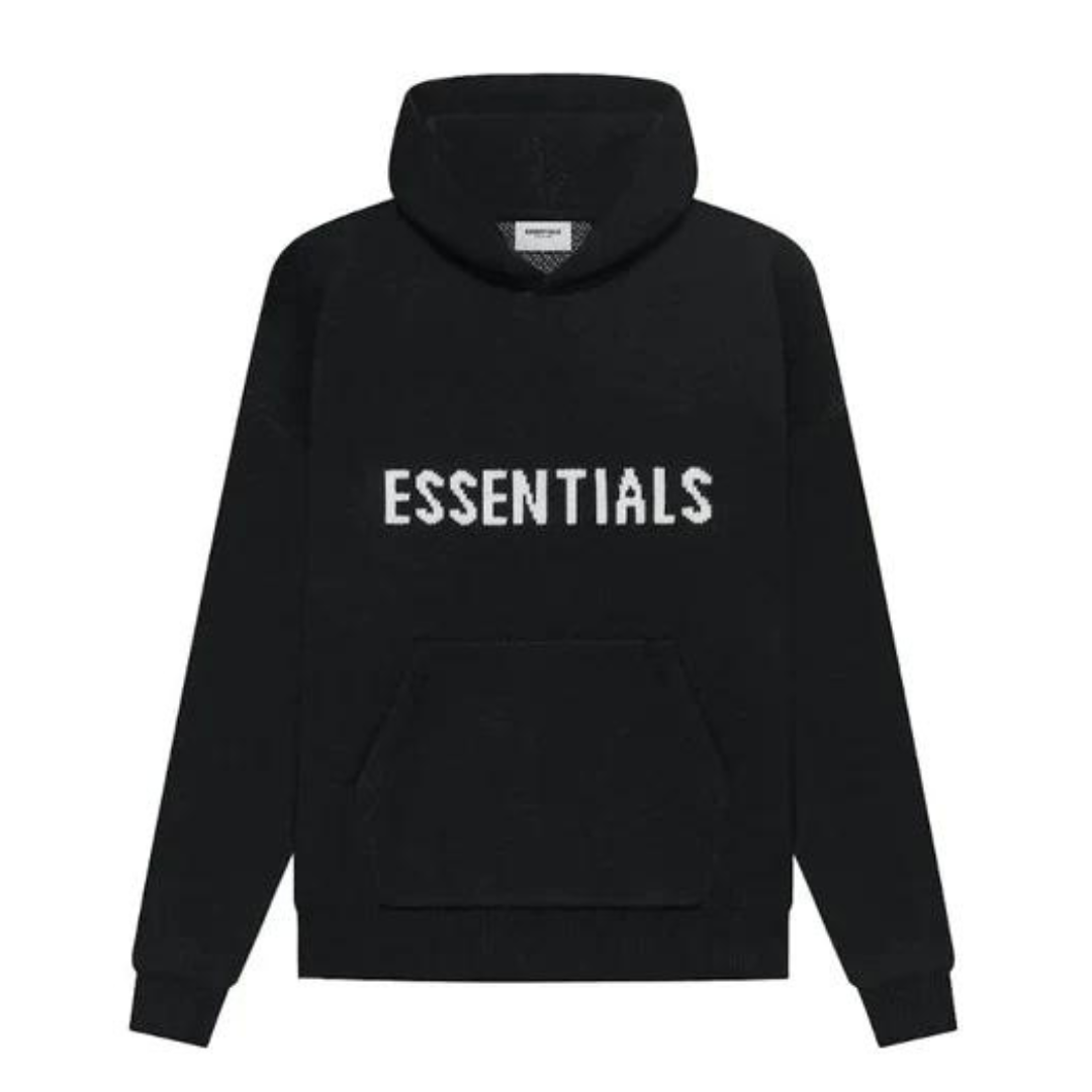Cop Underdog Fear Of God Essentials Knit Hoodie Black