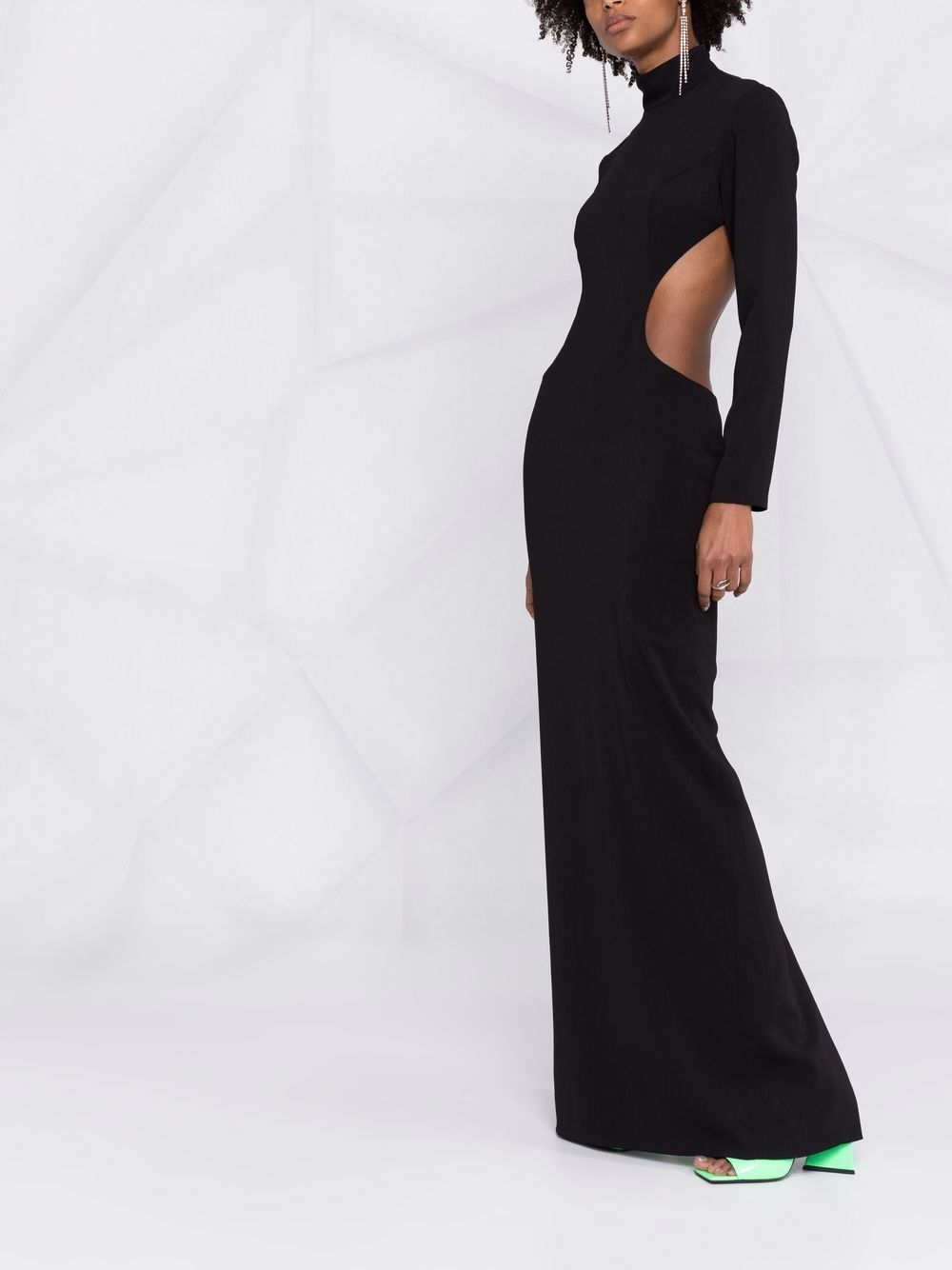 Monot PRE high neck evening dress - view 4