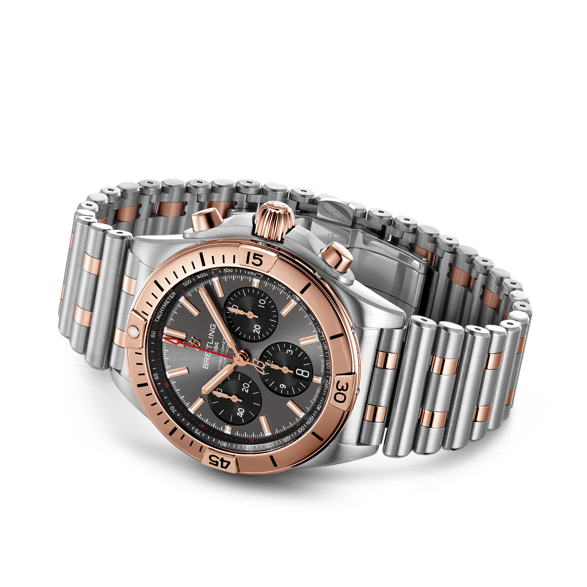 Breitling Chronomat B01 Rose Gold Anthracite Dial Men 42mm - view 2