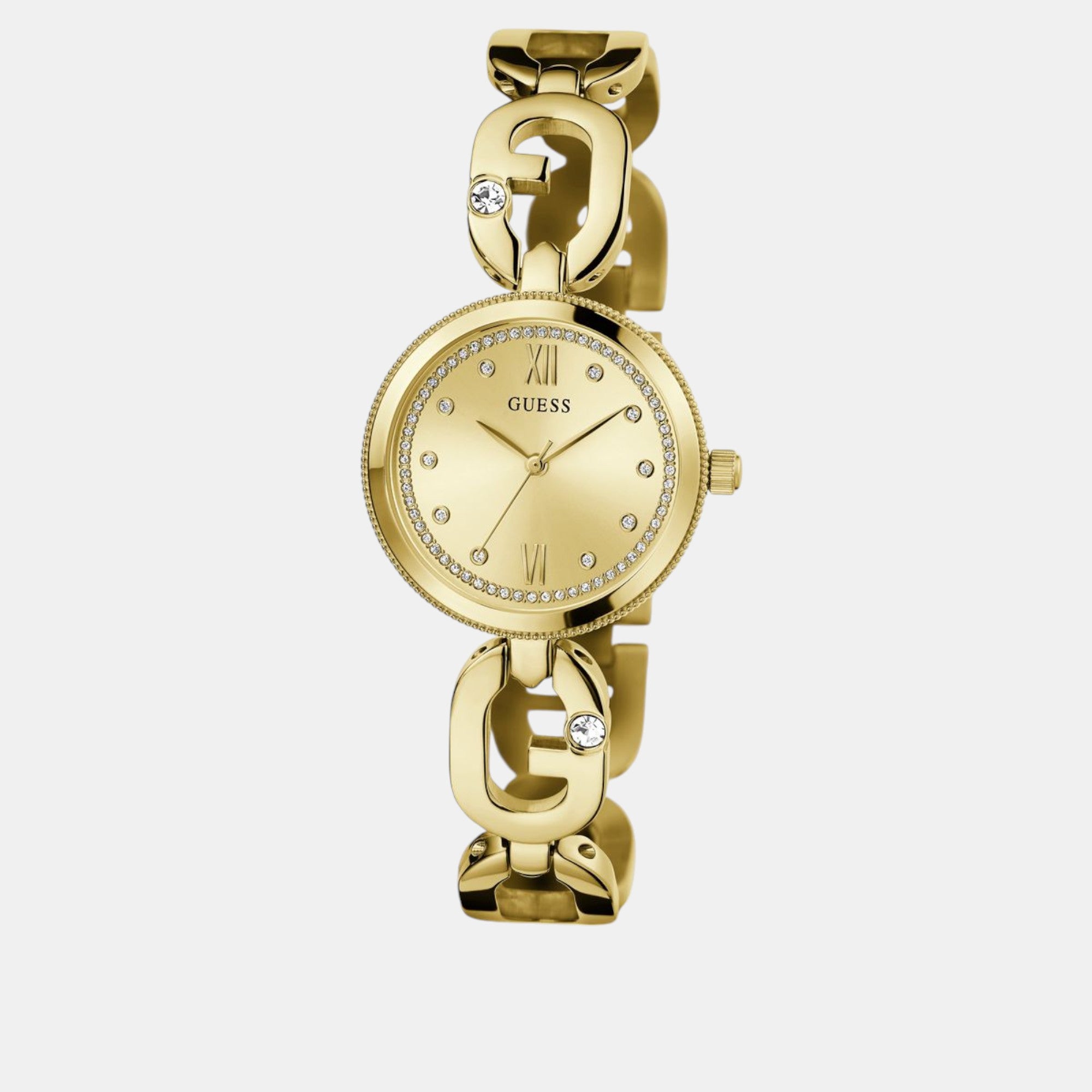 Guess Bejeweled Women Quartz Champagne Dial Analog Stainless Steel Watch GW0759L2 - view 3