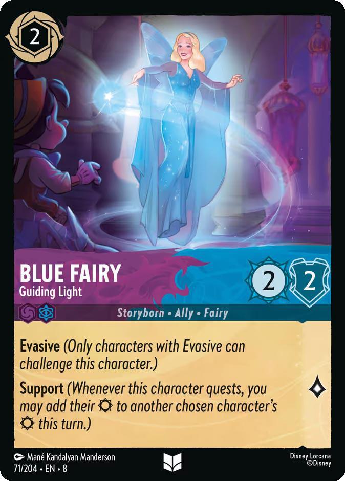 Lorcana Blue Fairy - Guiding Light - 71/204 [Reign of Jafar] [Non-Foil]