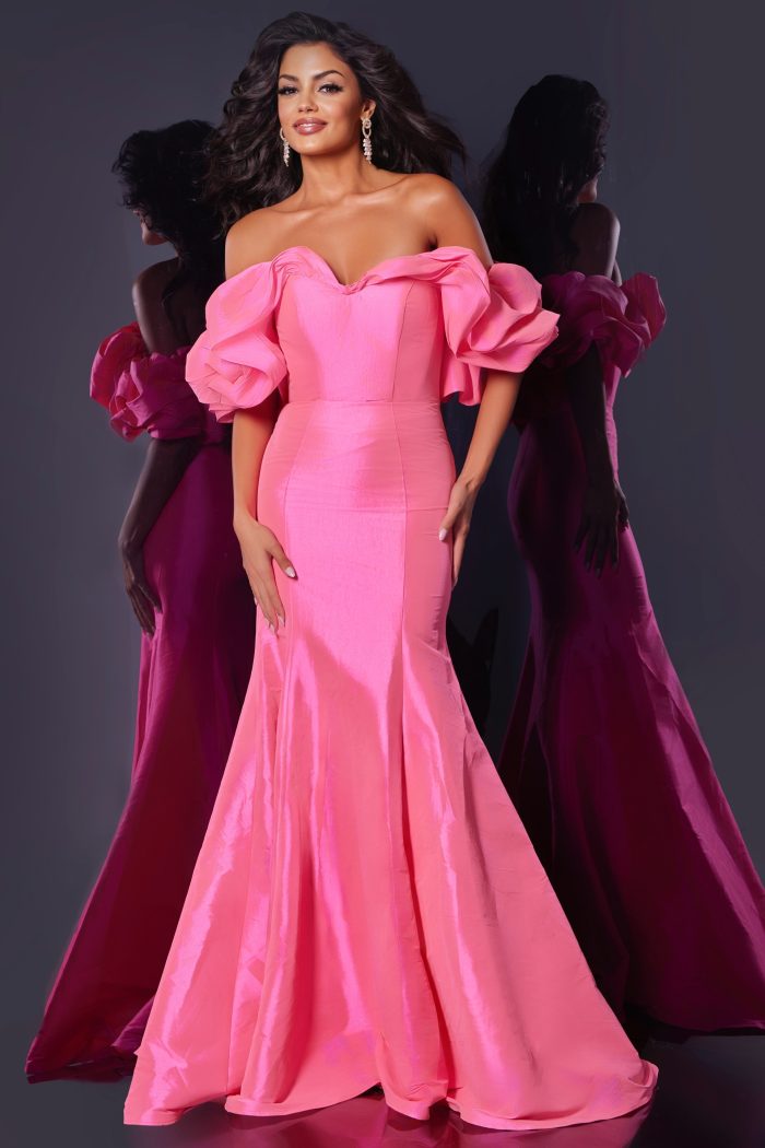 Jovani 44271 Long Mermaid Evening Gown Formal Prom Dress - view 2