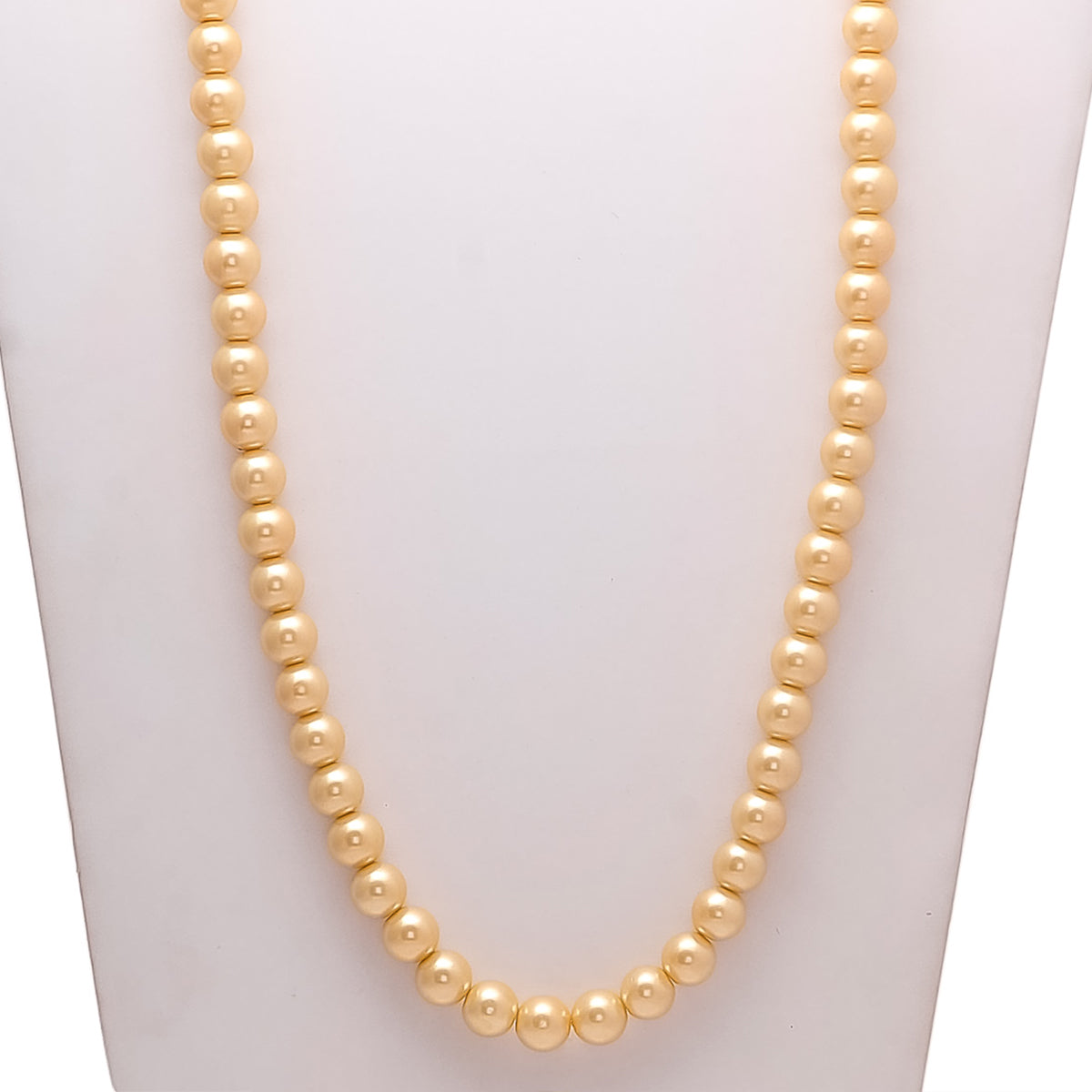 Peachmode Cream Single Line Pearl Mala - view 2