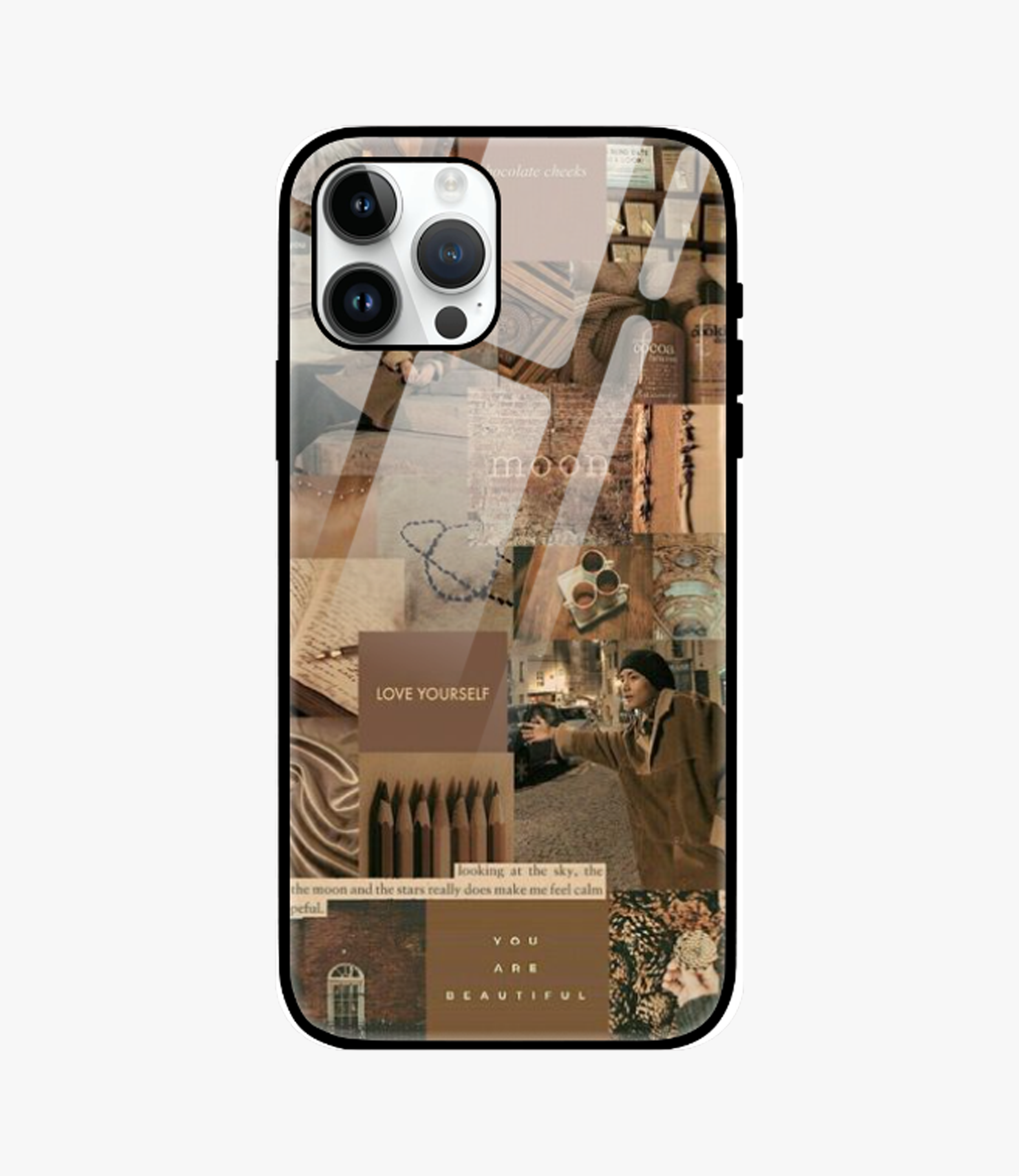 The Case Company Love Yourself Glass Case for iPhone 15 Pro Max