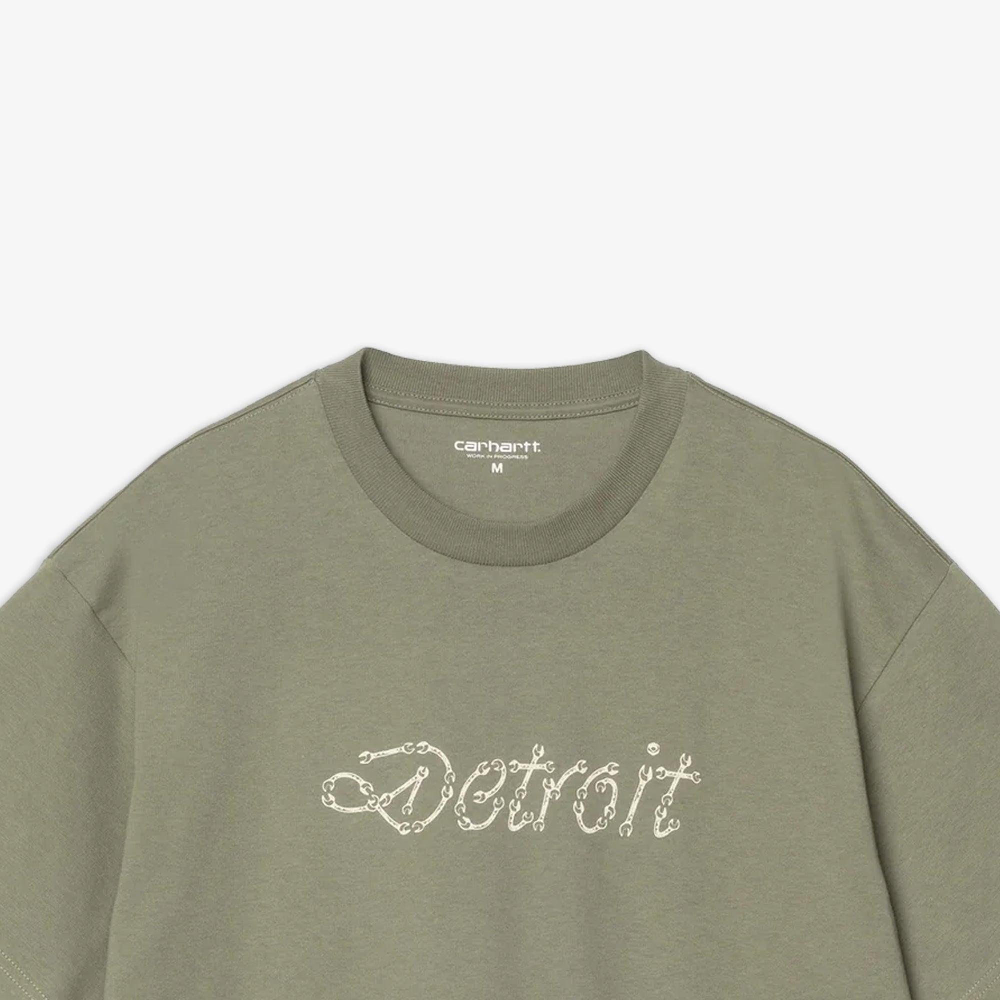 Carhartt | S/S PEACE AND WORK T-SHIRT { DOLLAR GREEN/NATURAL - view 3