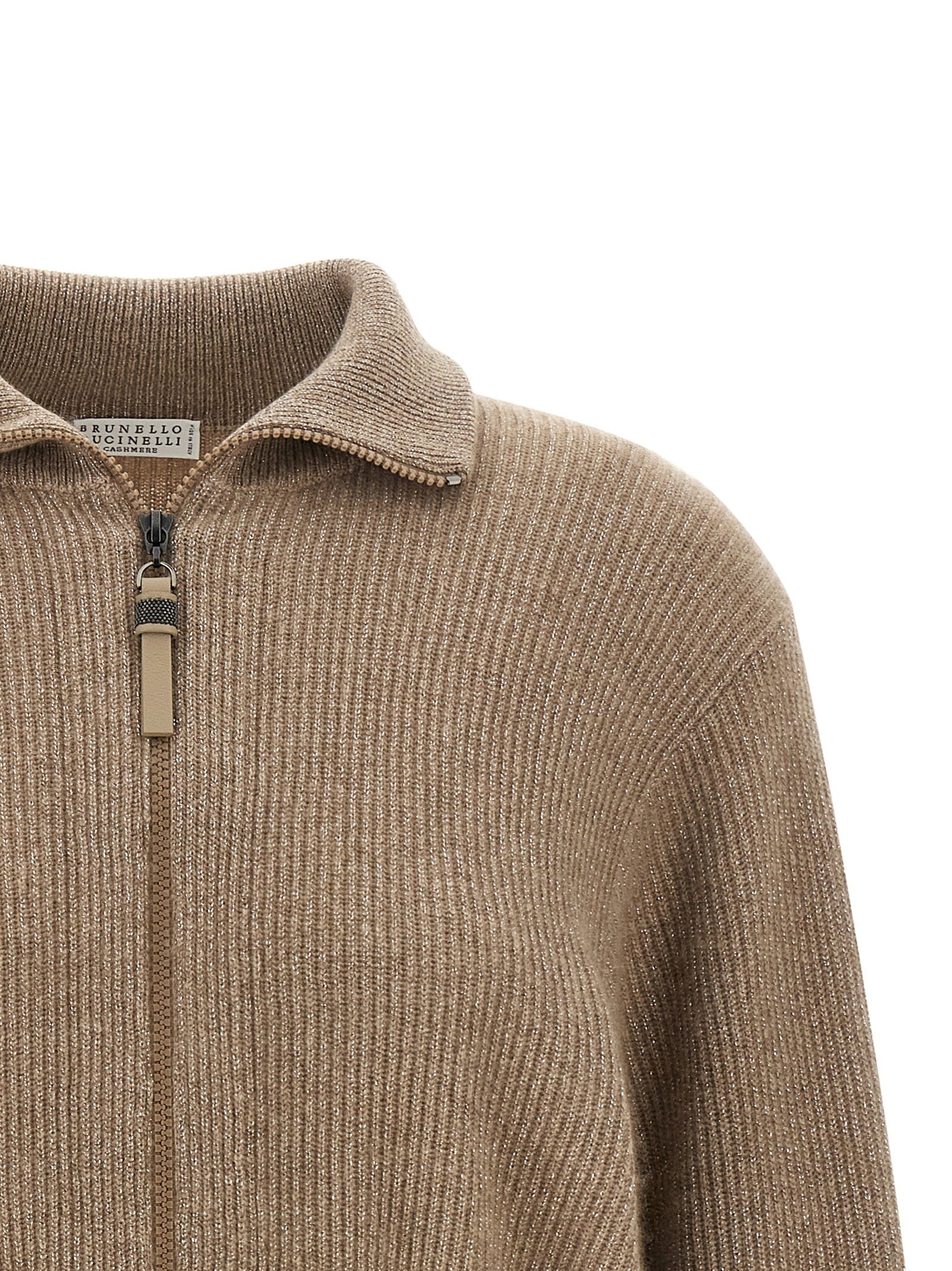 Brunello Cucinelli Sparkling Cardigan – 76% ws 18% vi 6% pm - view 3