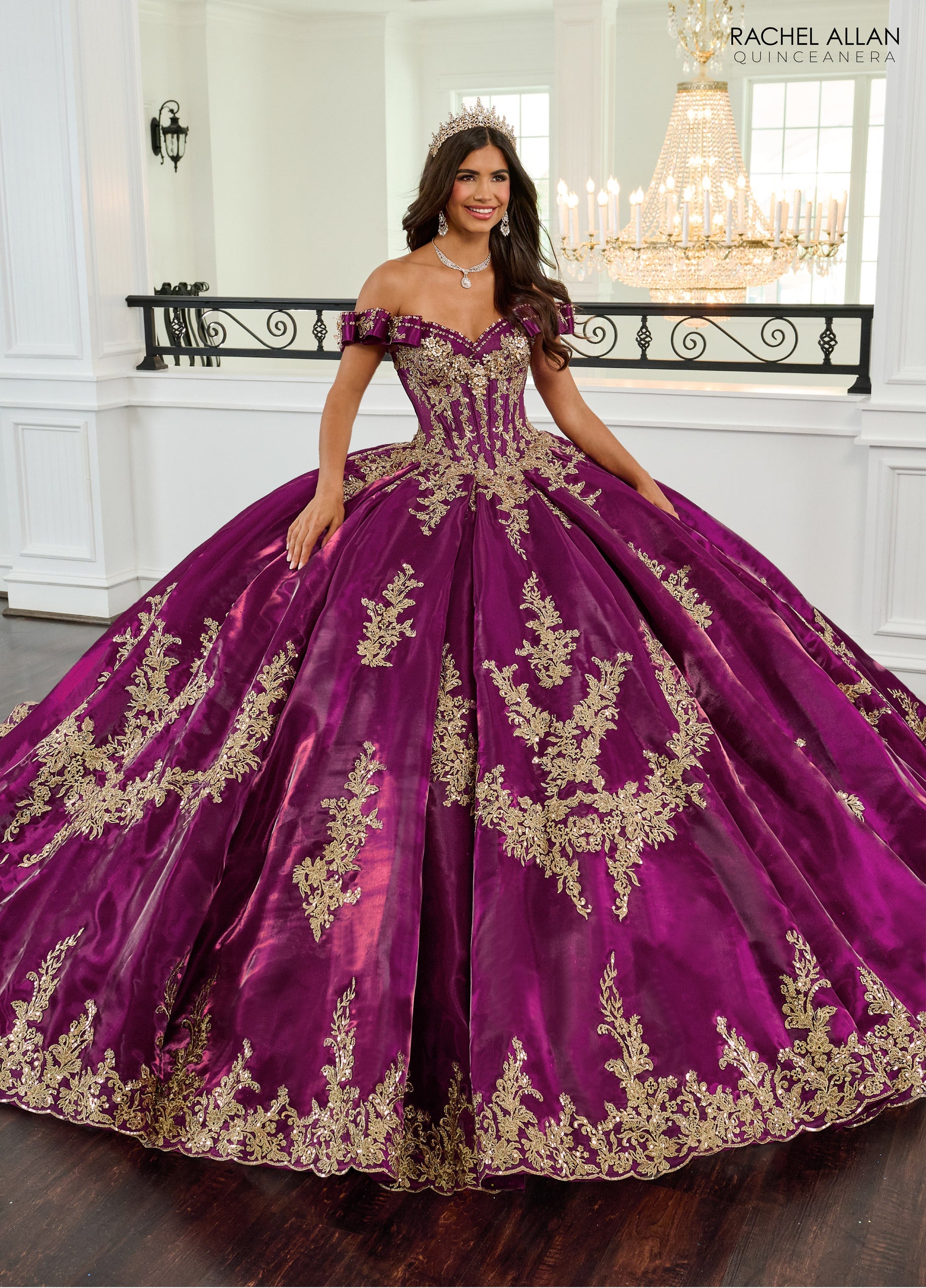 Mary's Bridal Off Shoulder Quinceanera Dress by Rachel Allan RQ3151